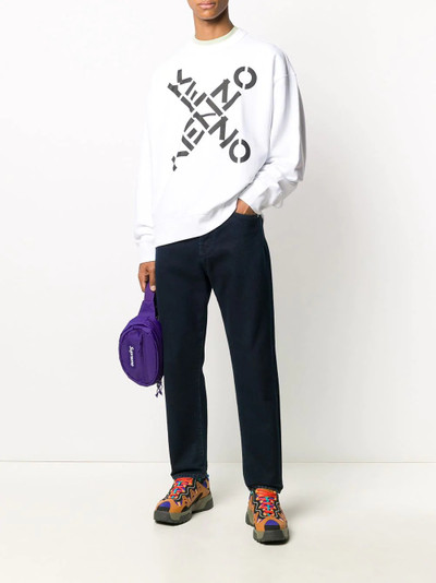 KENZO logo print cotton sweatshirt outlook