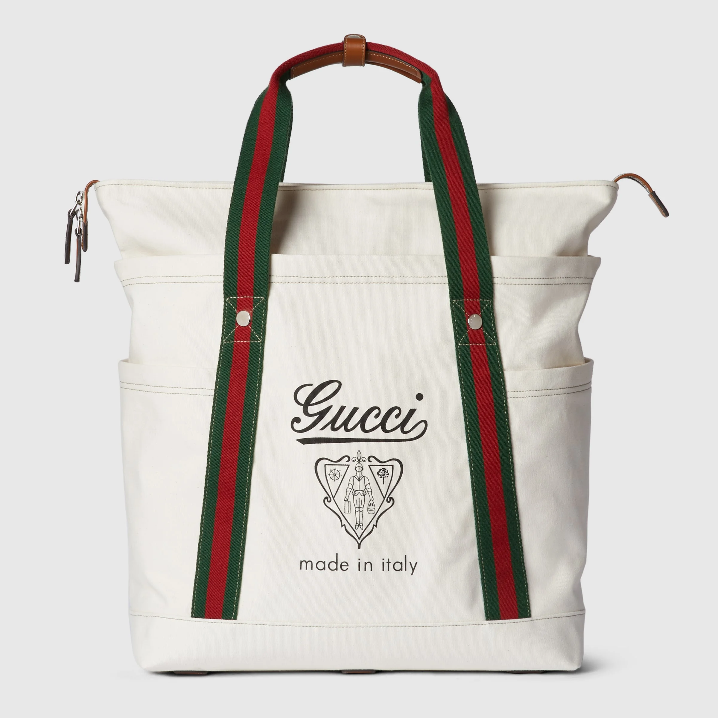 Medium printed canvas bag with Web - 1