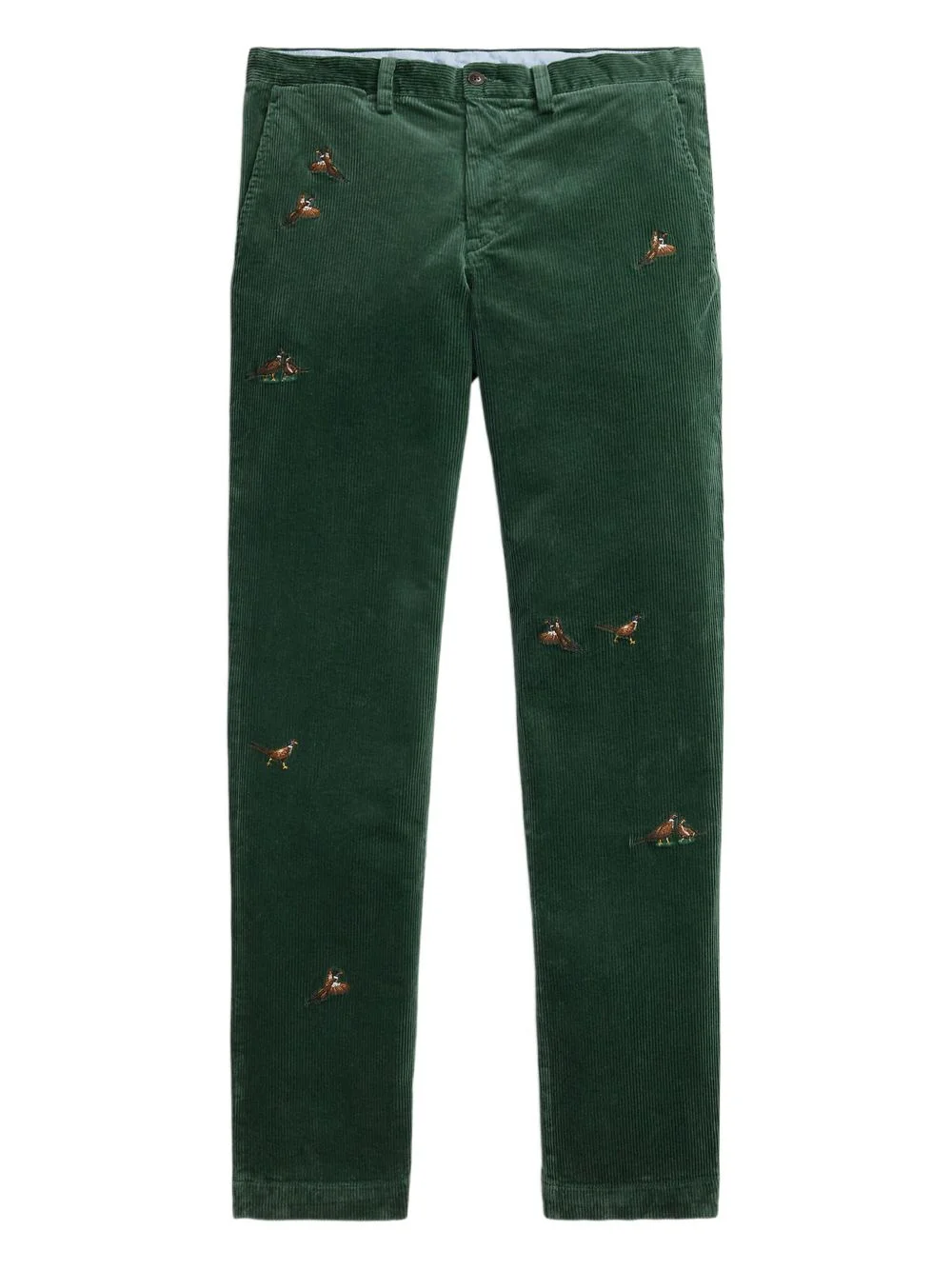embroidered-ducks trousers - 1