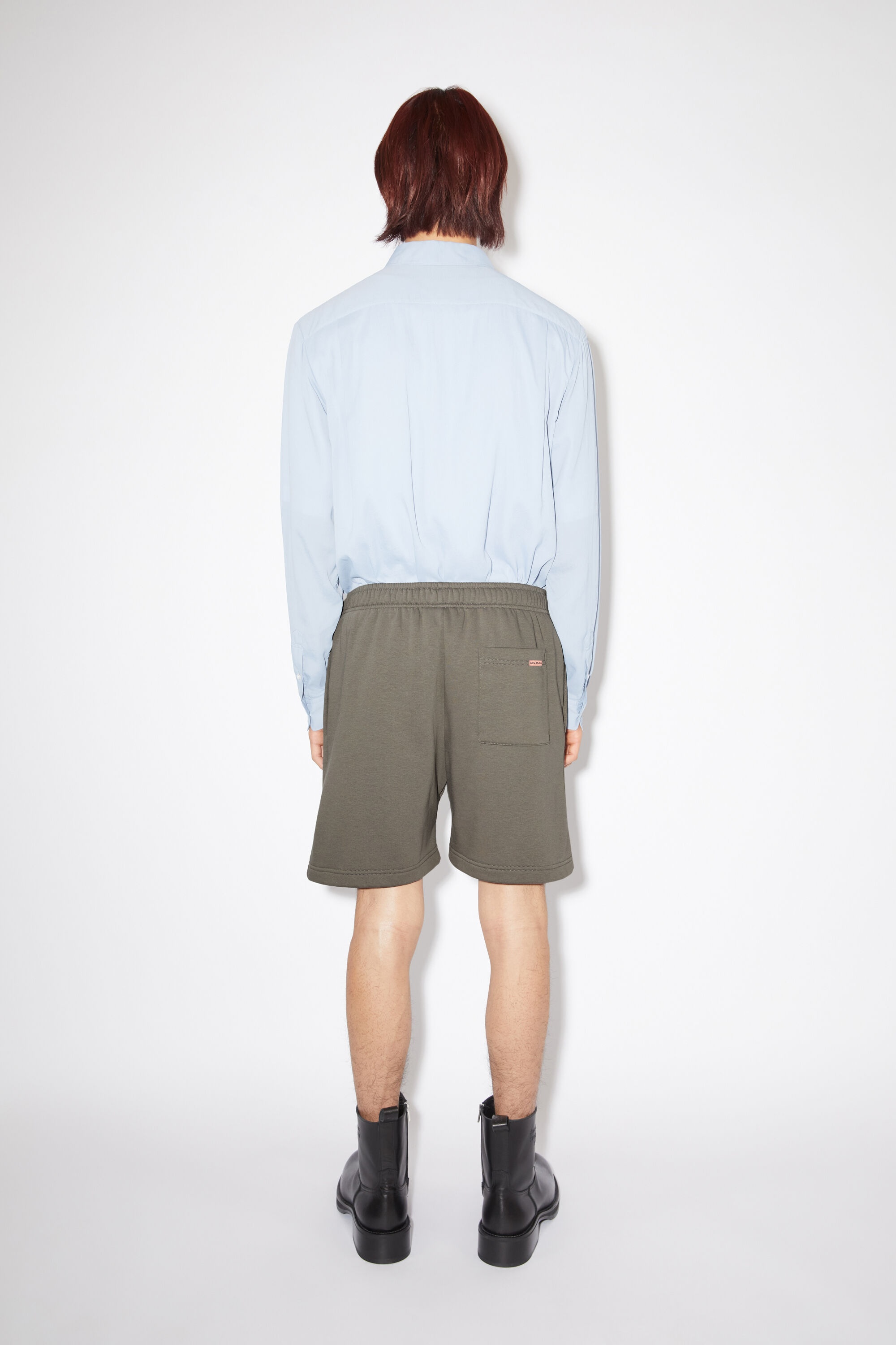Cotton shorts - Mud grey - 3