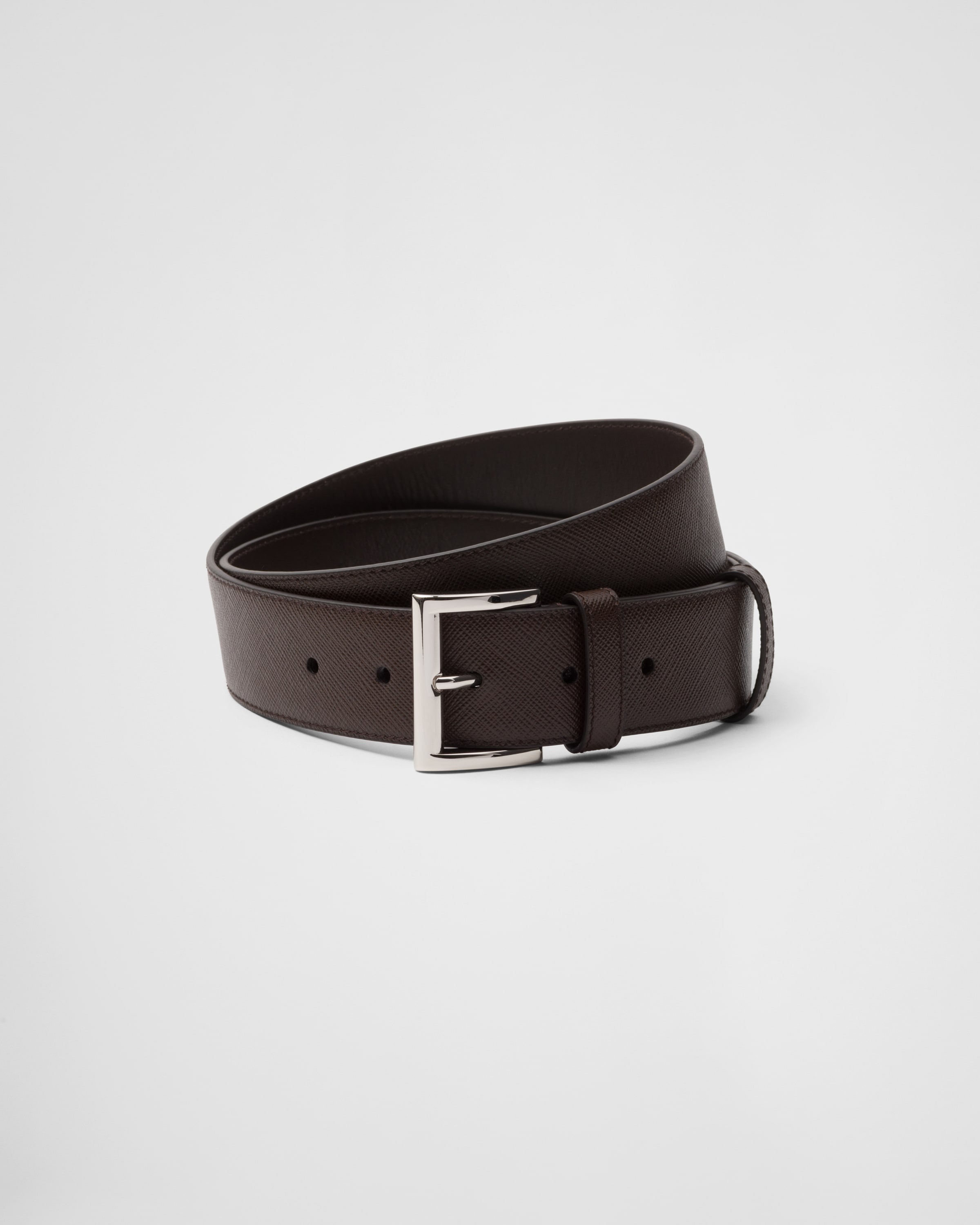 Saffiano leather belt - 1