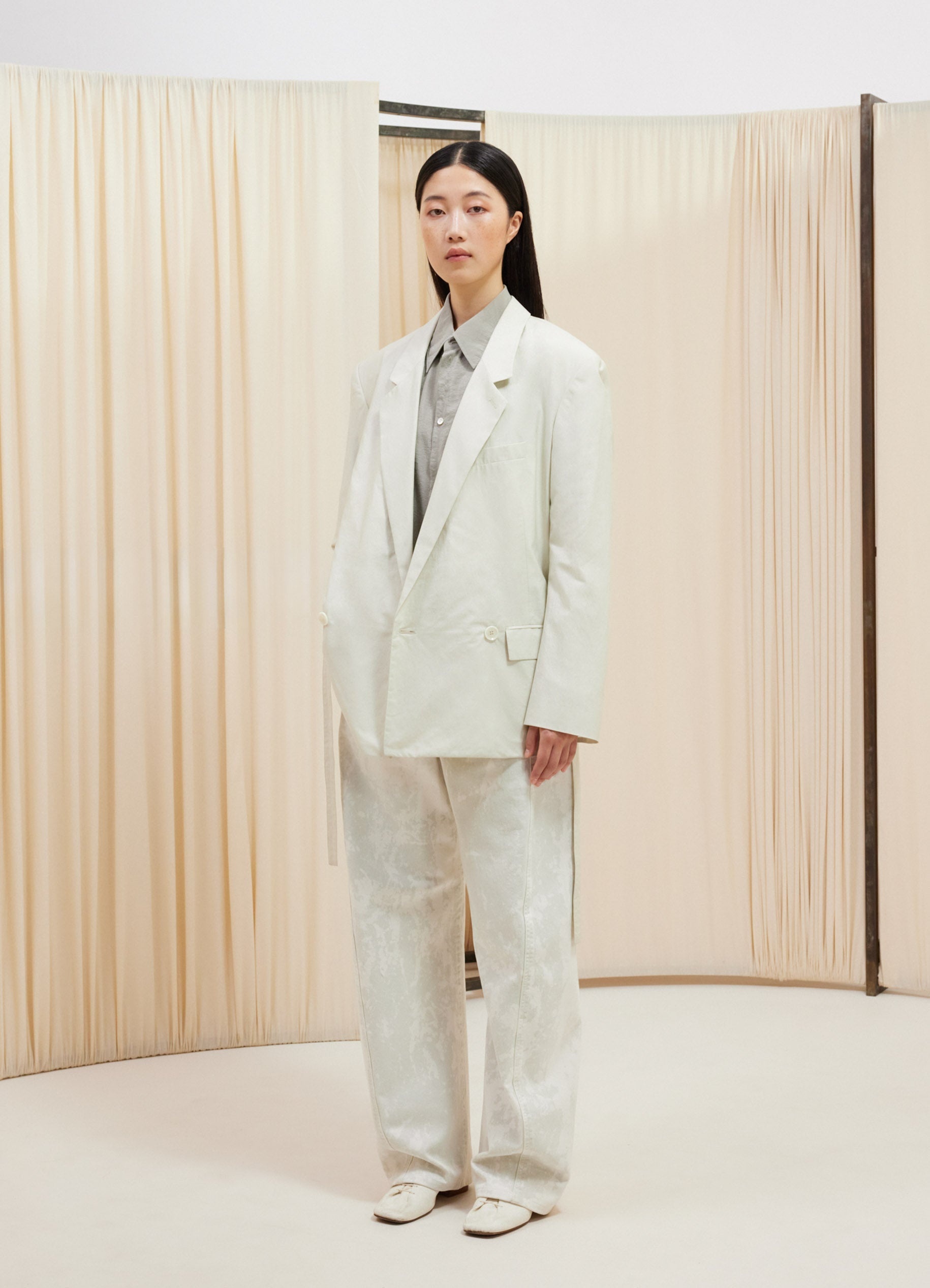 BELTED LIGHT TAILORED JACKET - 3