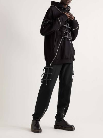 TAKAHIROMIYASHITA TheSoloist. Tapered Embellished Ripstop-Trimmed Cotton-Jersey Sweatpants outlook