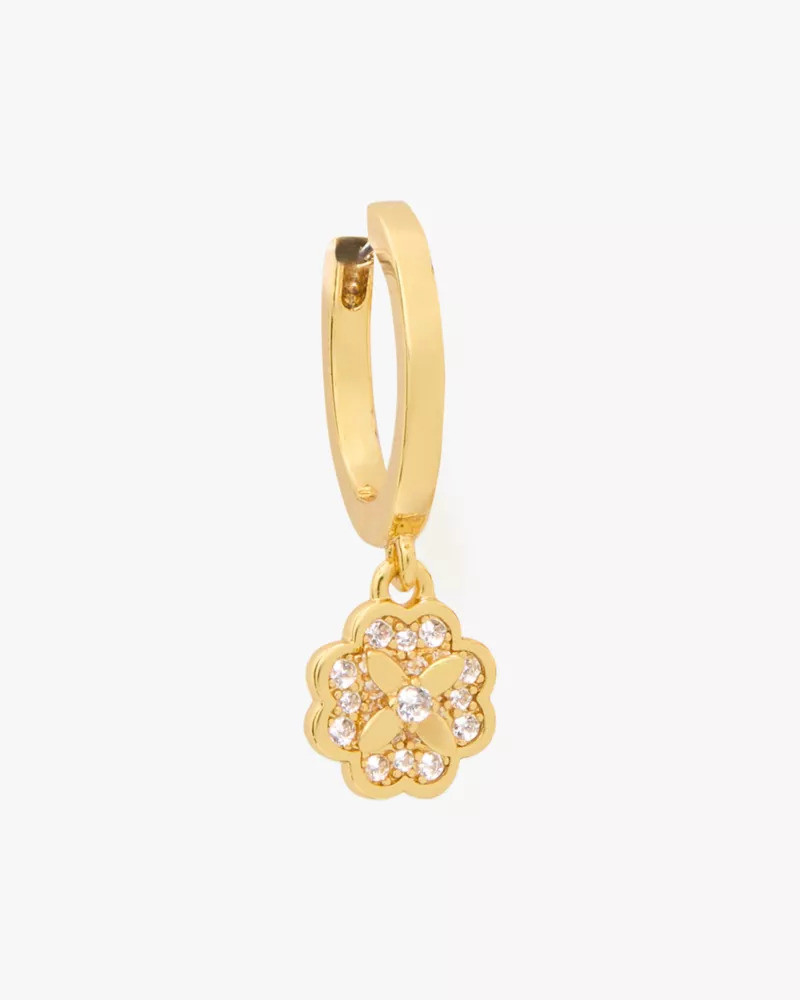Heritage Bloom Huggie Drop Earrings 4