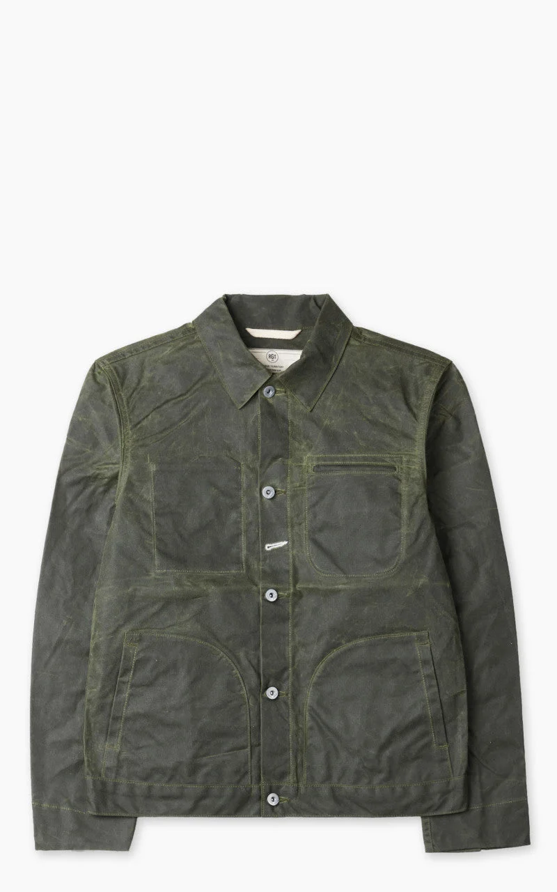 ROGUE TERRITORY SUPPLY JACKET WAXED CANVAS RIDGELINE OLIVE - 1