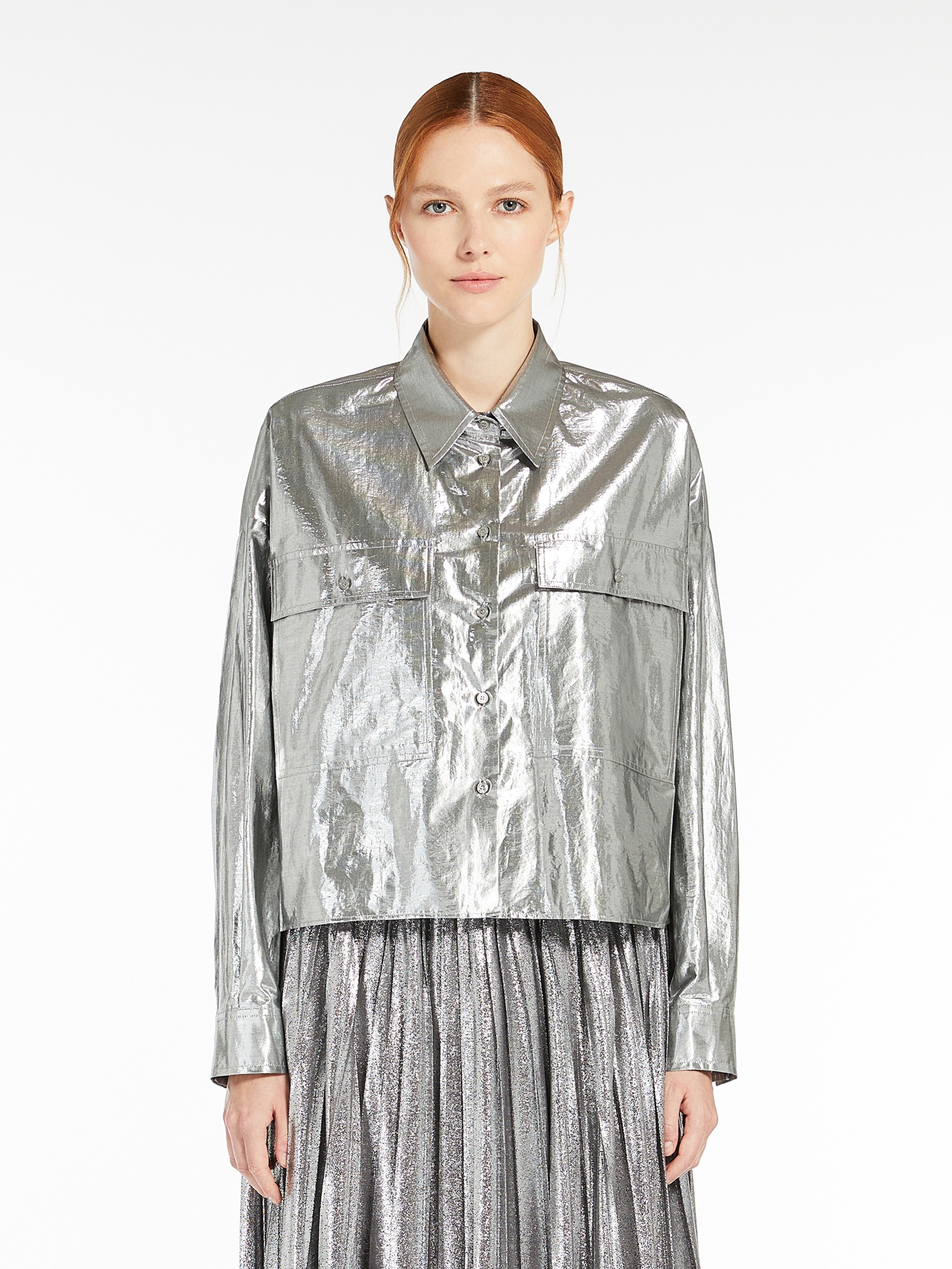 ALDENO Lamé cotton shirt - 3