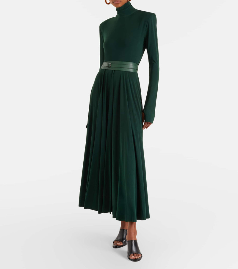 NORMA KAMALI Belted pleated midi dress outlook