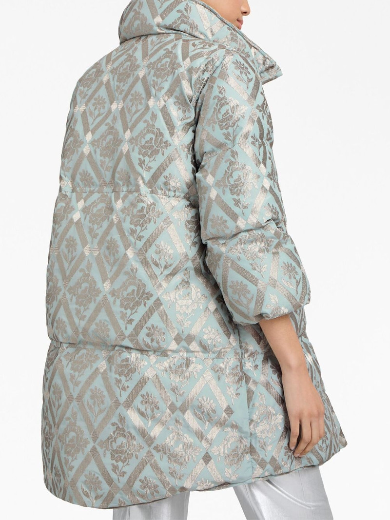 Diamond Floral Hallie puffer coat 5