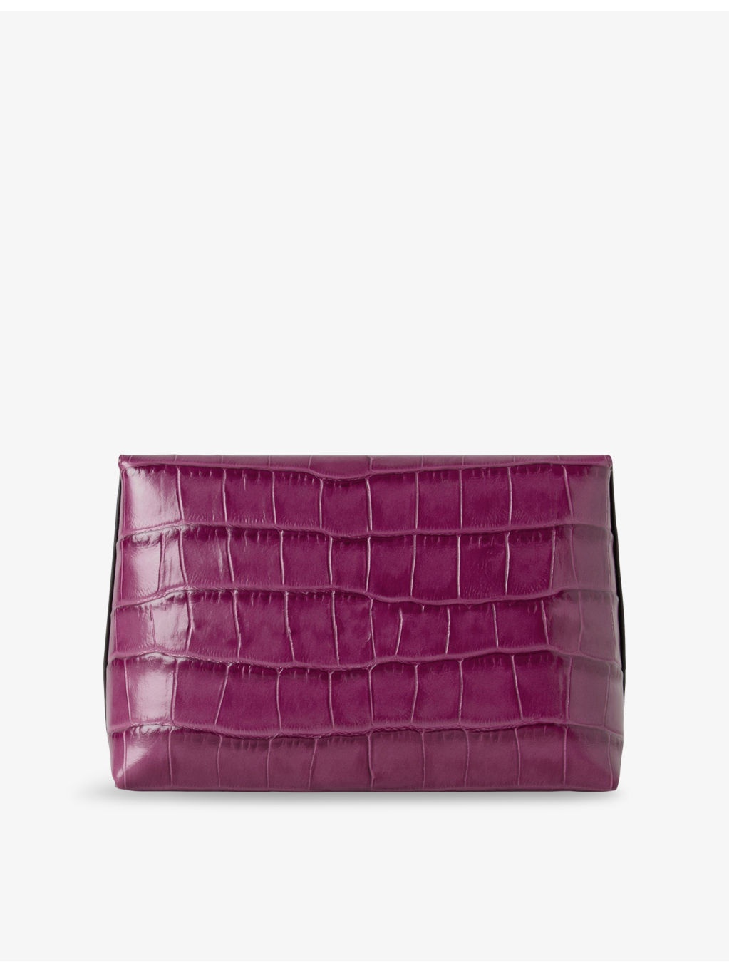 Darley Crocodile-Embossed Leather Cosmetics Pouch - 3