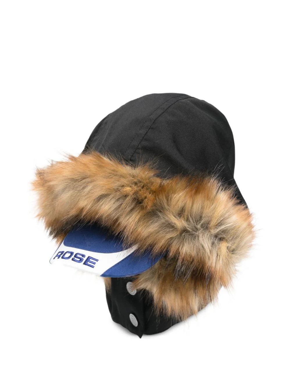 fur-trim hat - 1