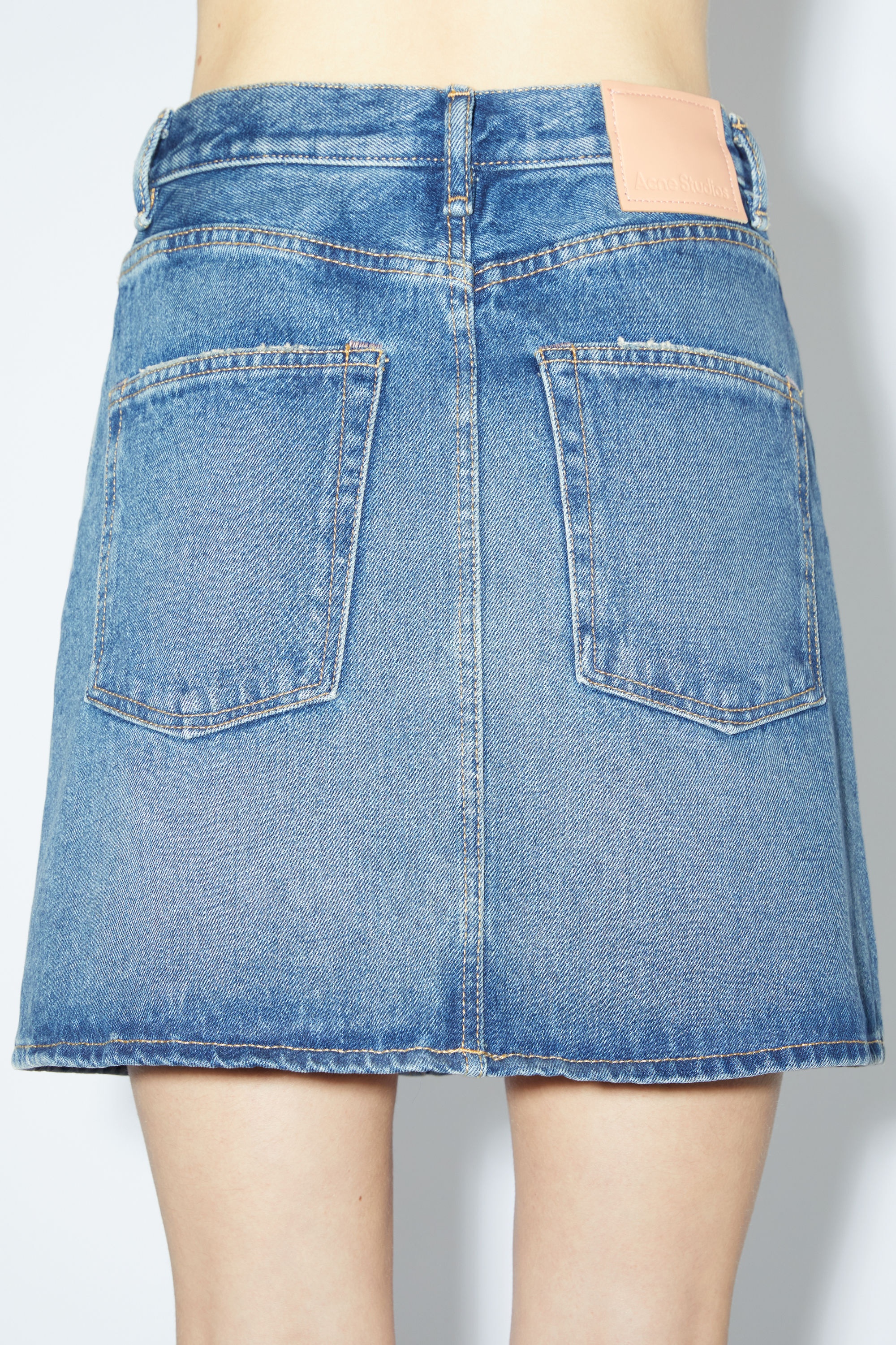 Denim mini skirt - Mid Blue - 6