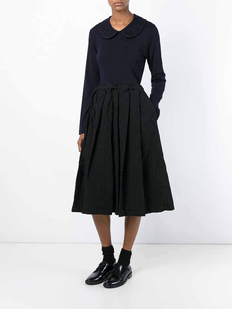 Comme des Garçons Comme des Garçons creased pleated skirt outlook