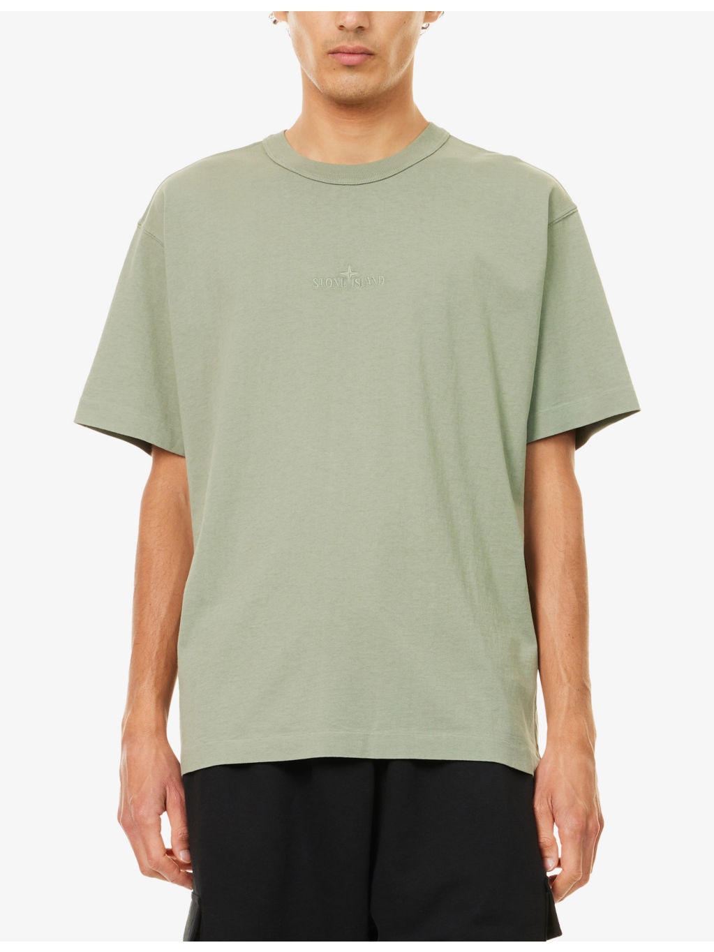 Embroidered-Logo Relaxed-Fit Cotton T-Shirt - 3