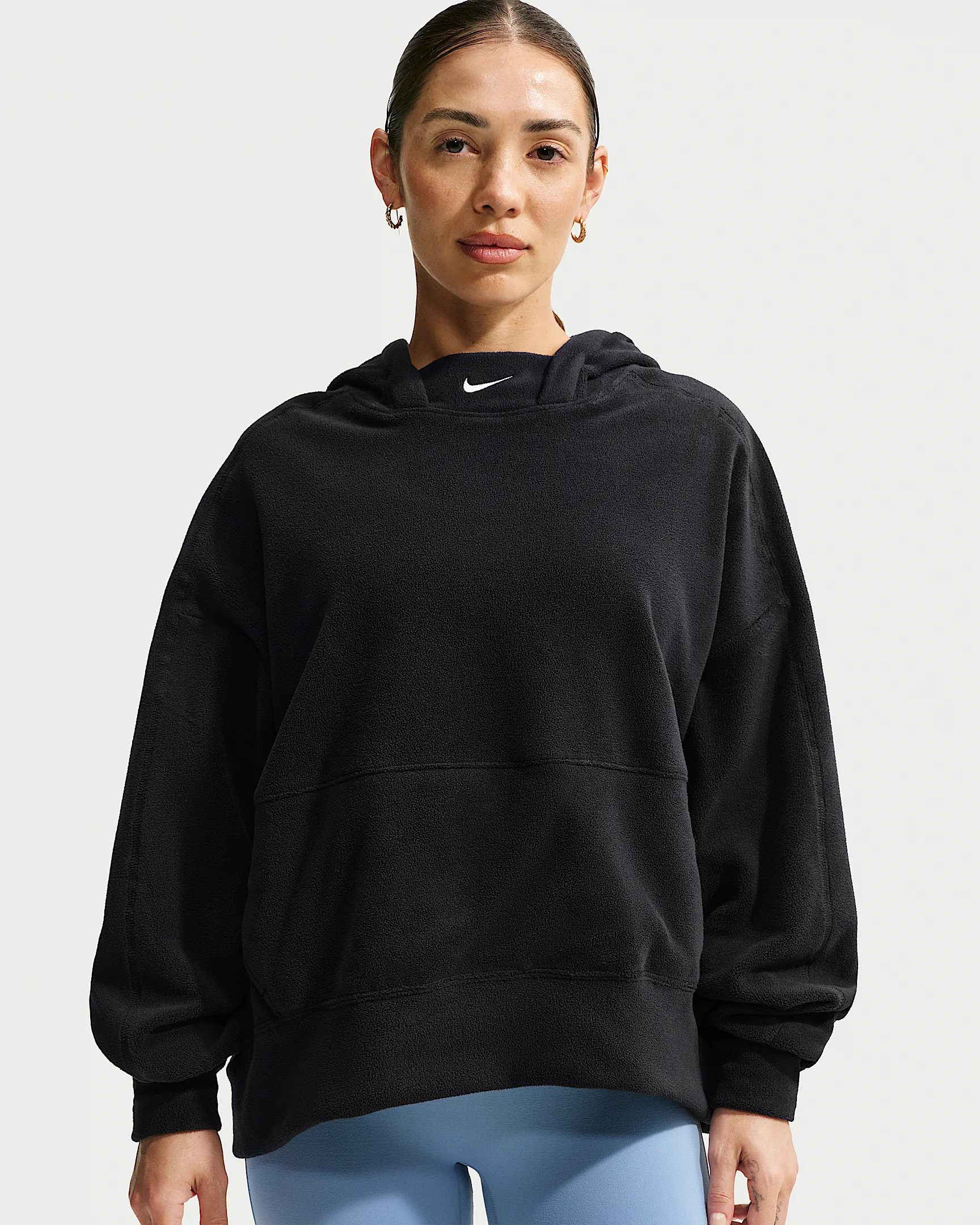 Nike One Women's Therma-FIT Oversized Pullover Hoodie - 1