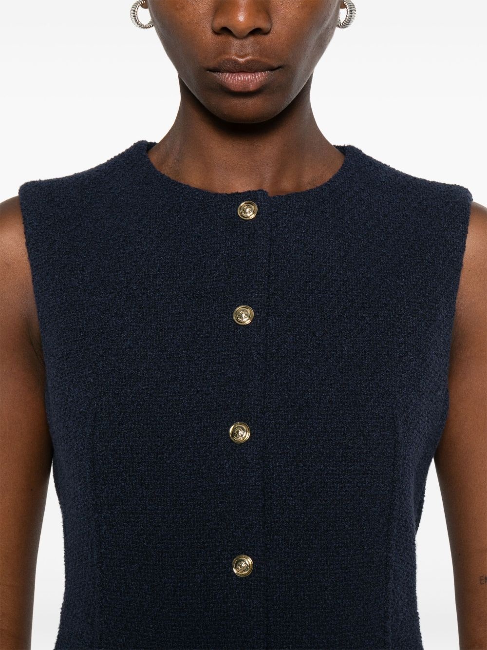 bouclé vest - 5