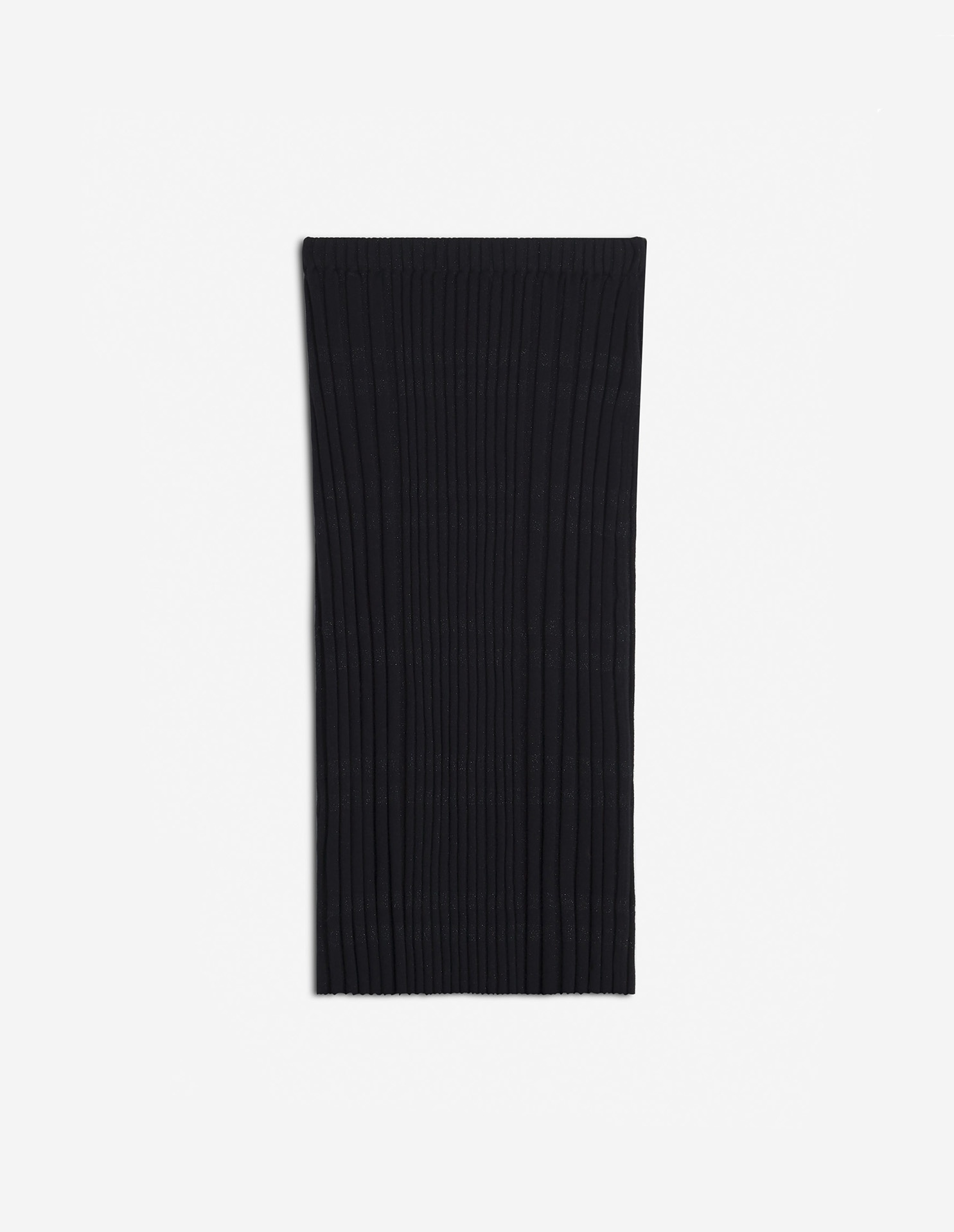 FESTIVE PROFILE FOX PATCH STRIPES RIBBED SKIRT - 6
