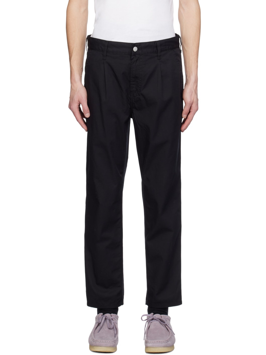 Black Abbott Trousers - 1