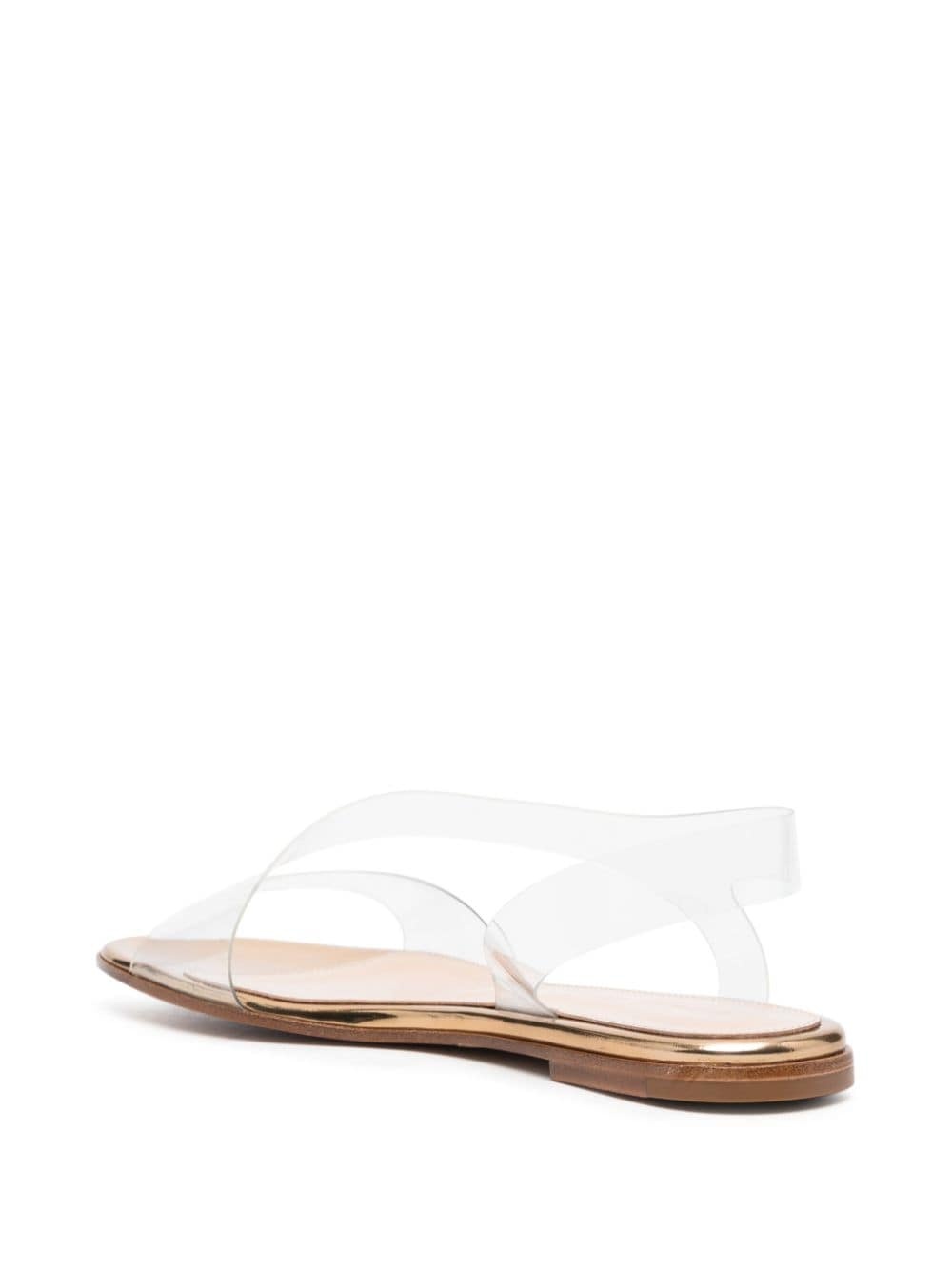 Metropolis leather flat sandals - 3