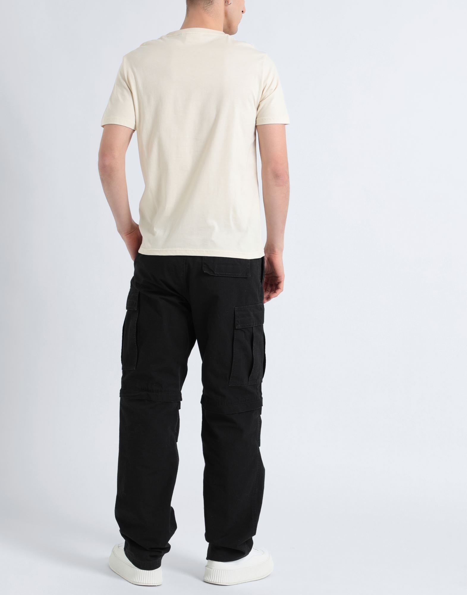 Beige Men's Basic T-shirt - 3