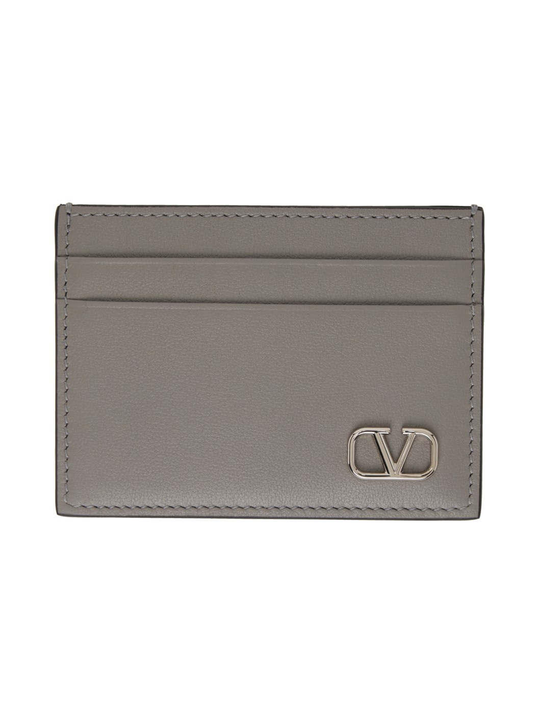 Gray VLogo Signature Card Holder - 1