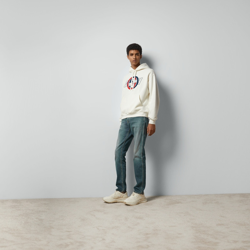 GUCCI Cotton jersey hooded sweatshirt outlook
