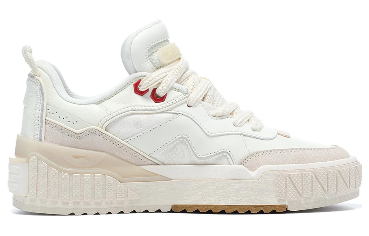 (WMNS) Li-Ning 001 Unblock Skate Shoes 'White Pink Red' AGCT002-1 - 3