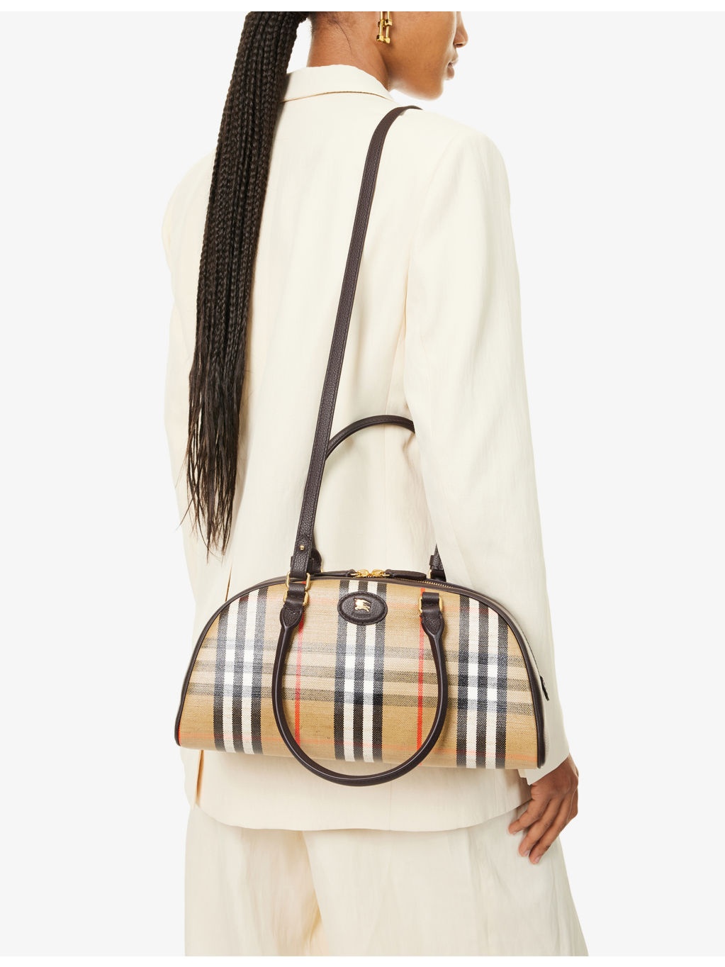 Highlands Canvas And Leather Bowling Bag - 6