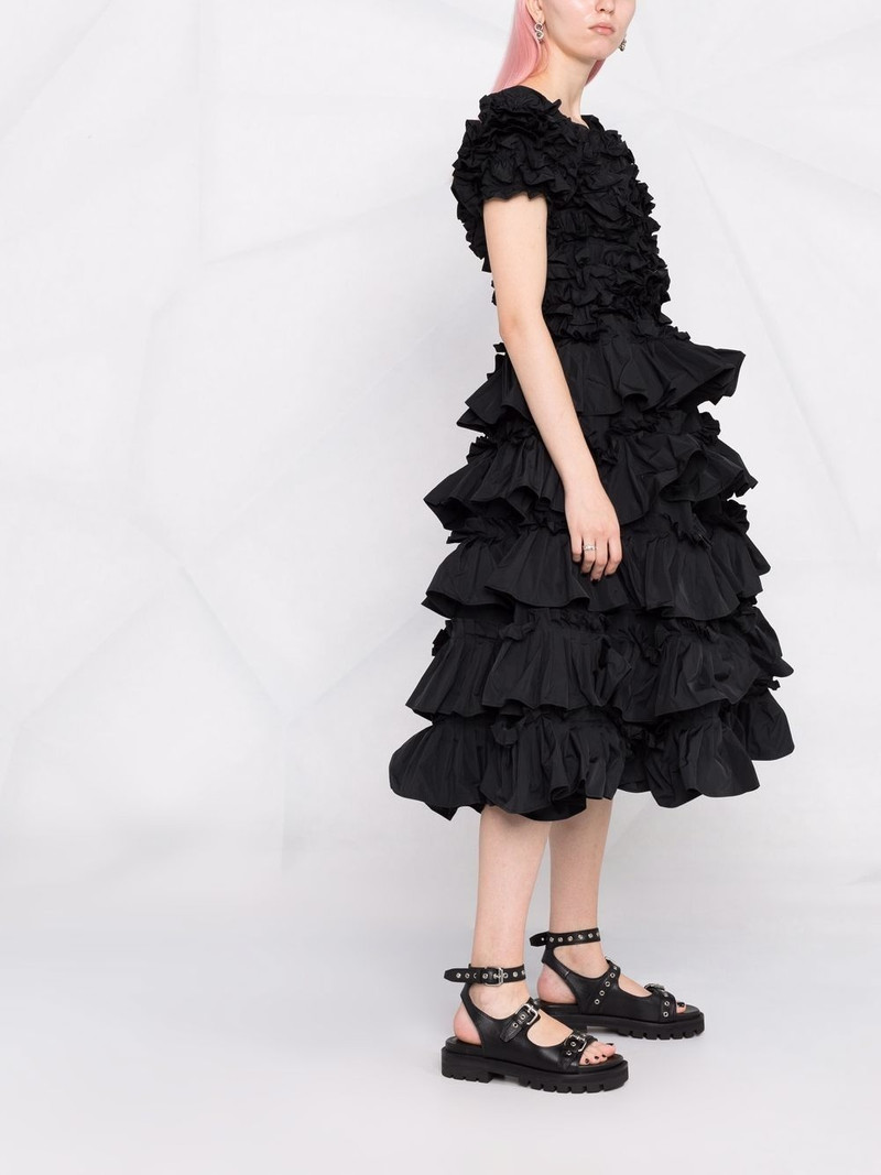ruffled flared dress 4