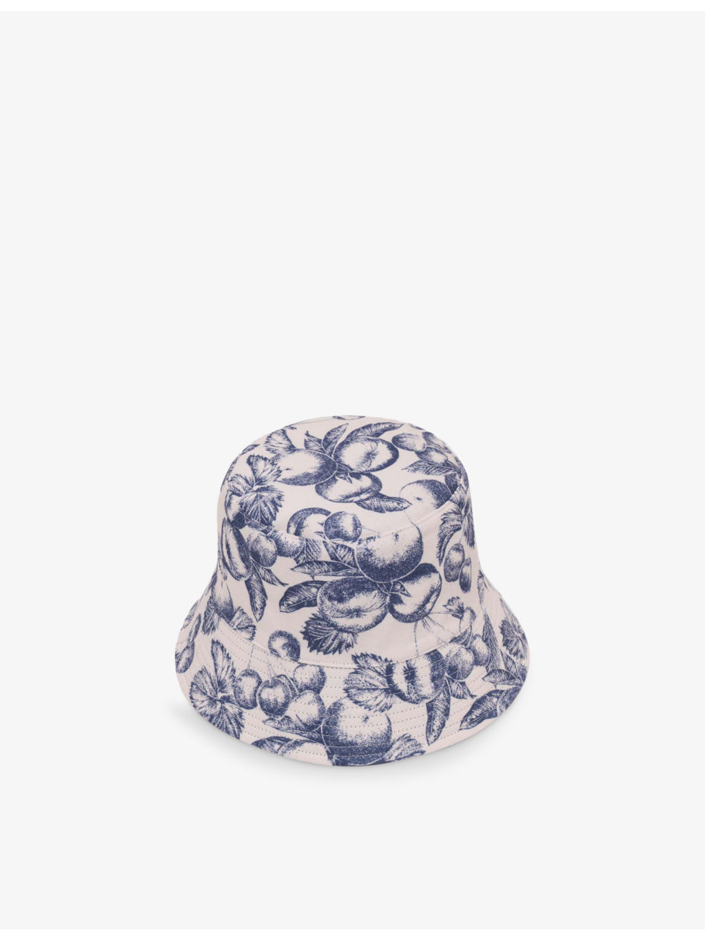 Reversible Fruit-Print Cotton Bucket Hat - 3