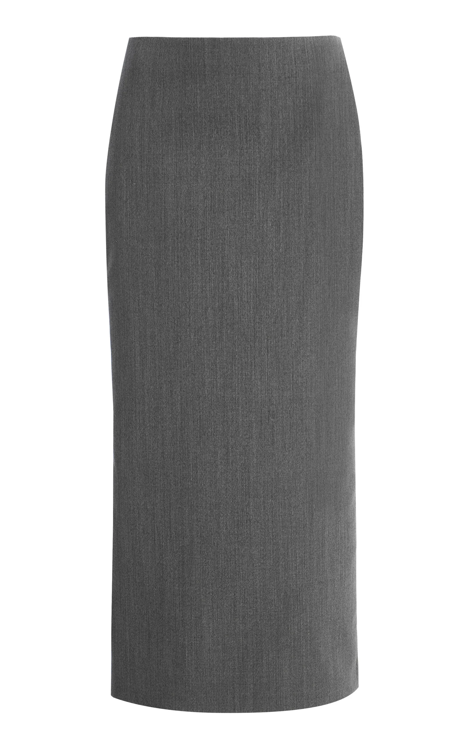Tailored Panel Midi Skirt grey - 1