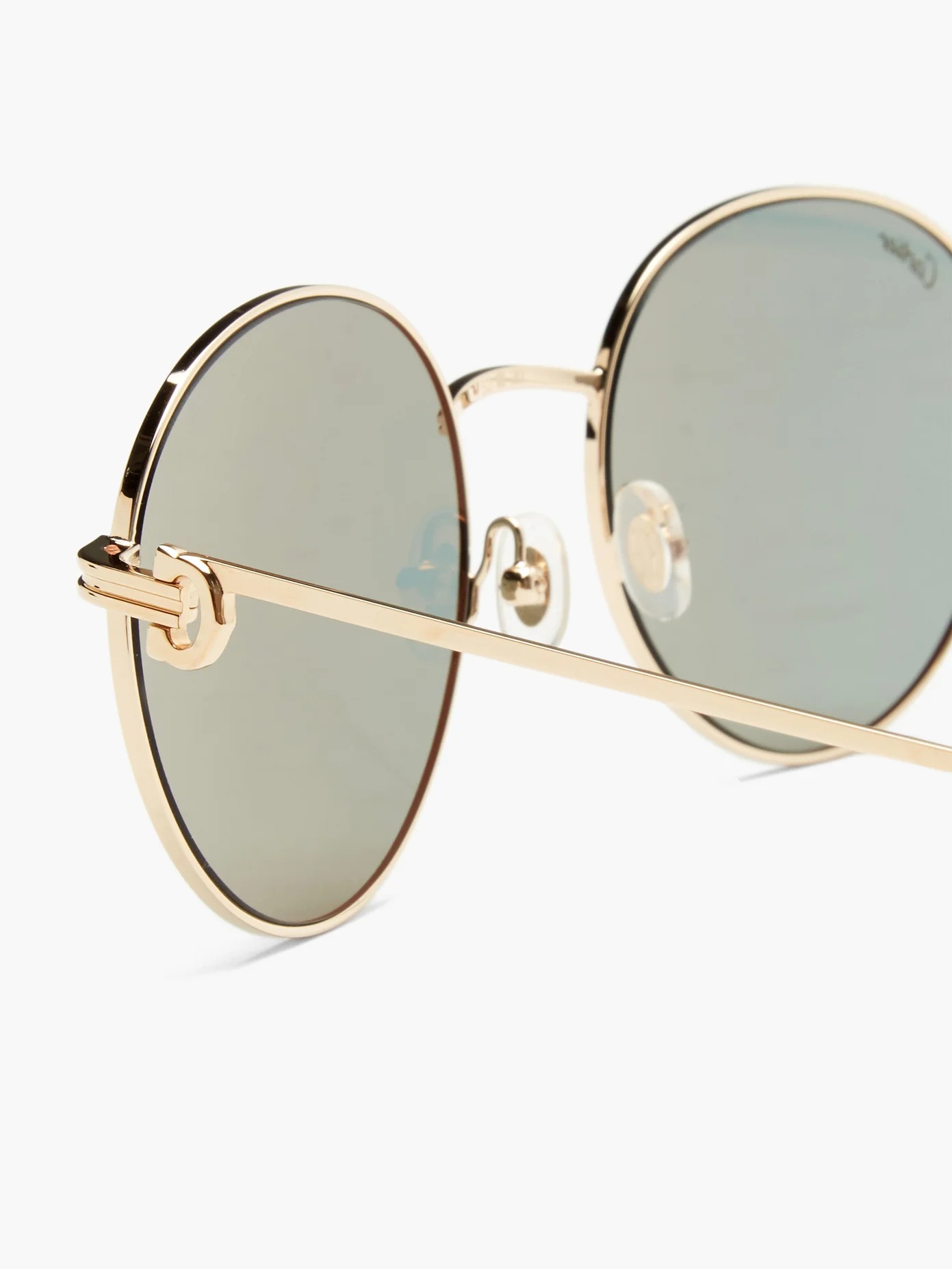 Première de Cartier round metal sunglasses - 2