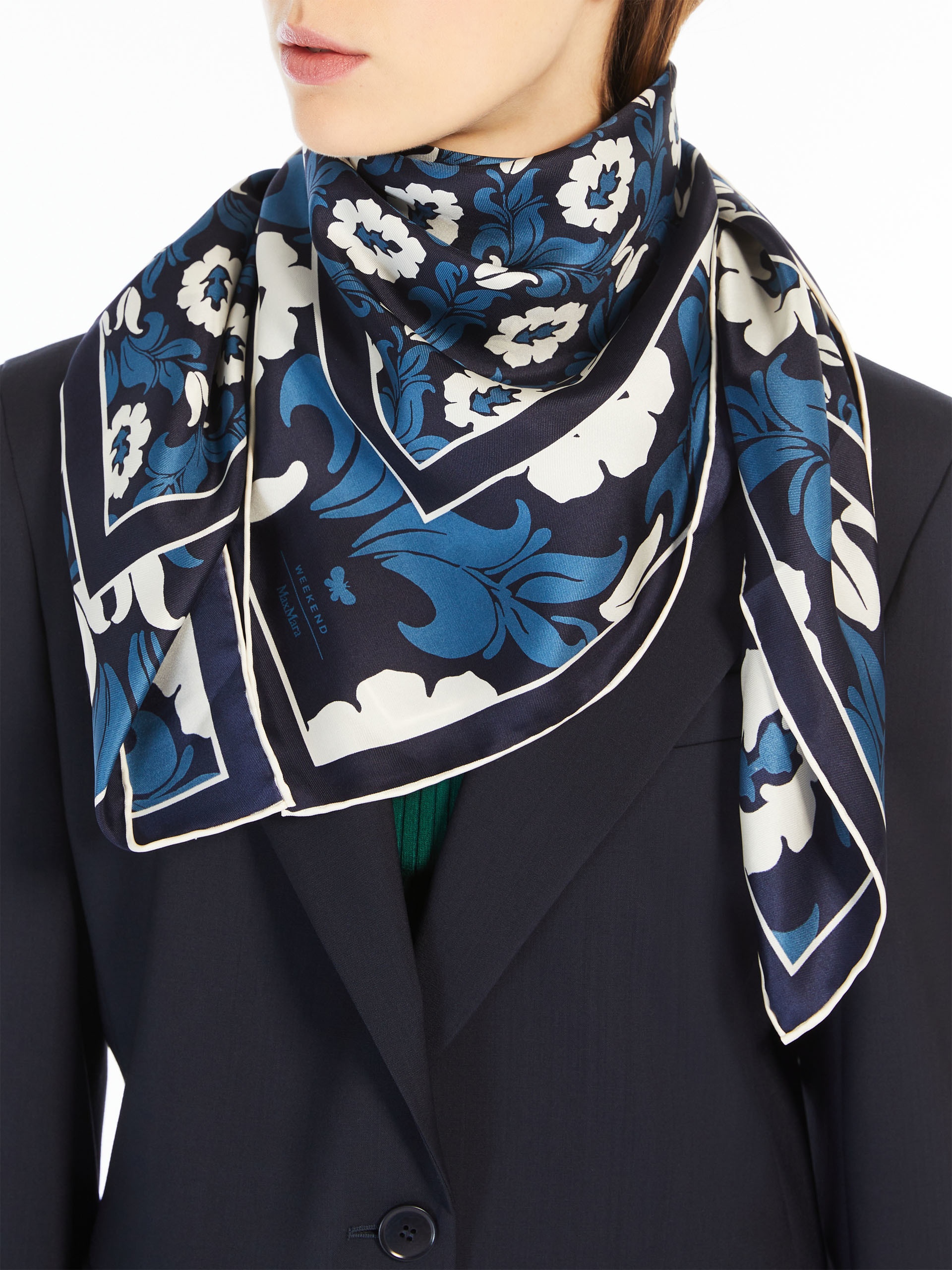 ONESTO Printed silk maxi pocket square - 4