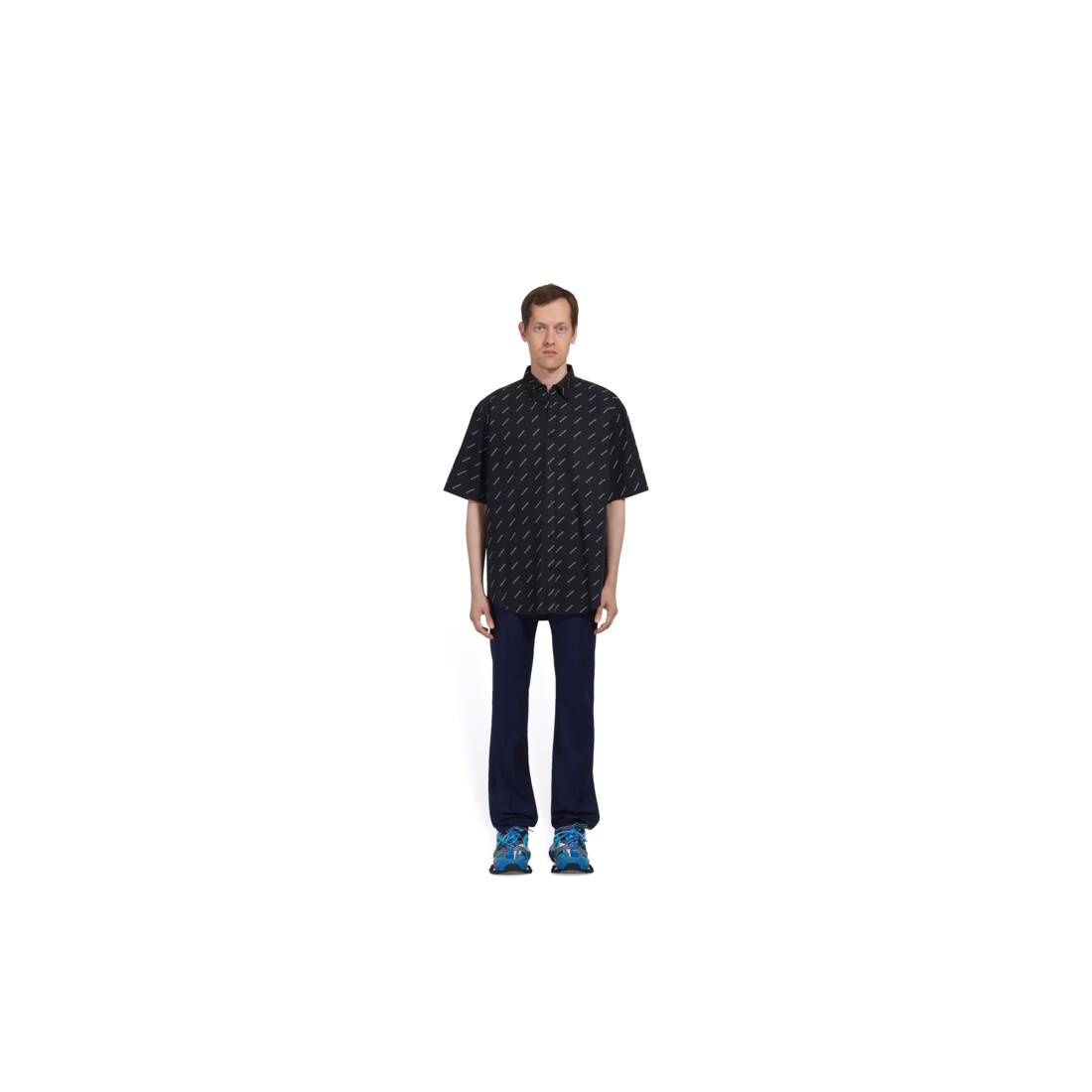 allover logo short sleeve shirt normal fit - 5
