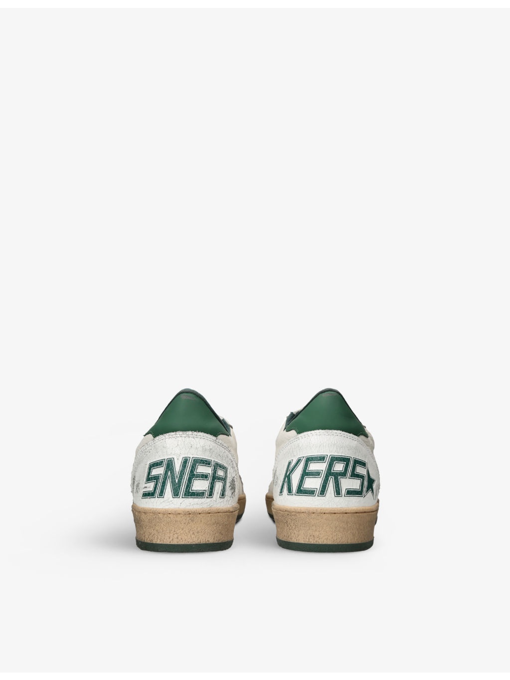 Ball Star star-patch leather low-top trainers - 4