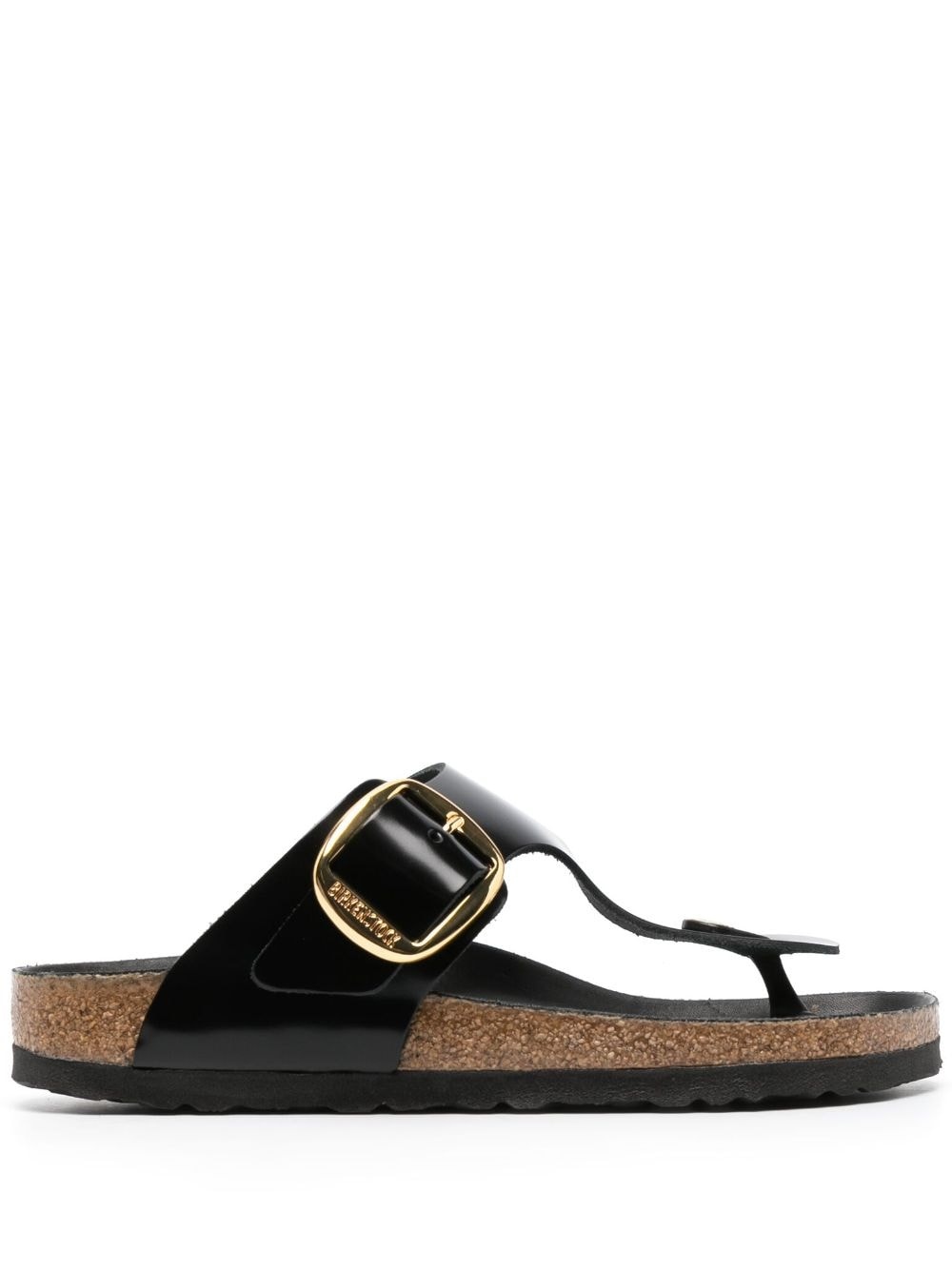 Gizeh logo-engraved leather sandals - 1
