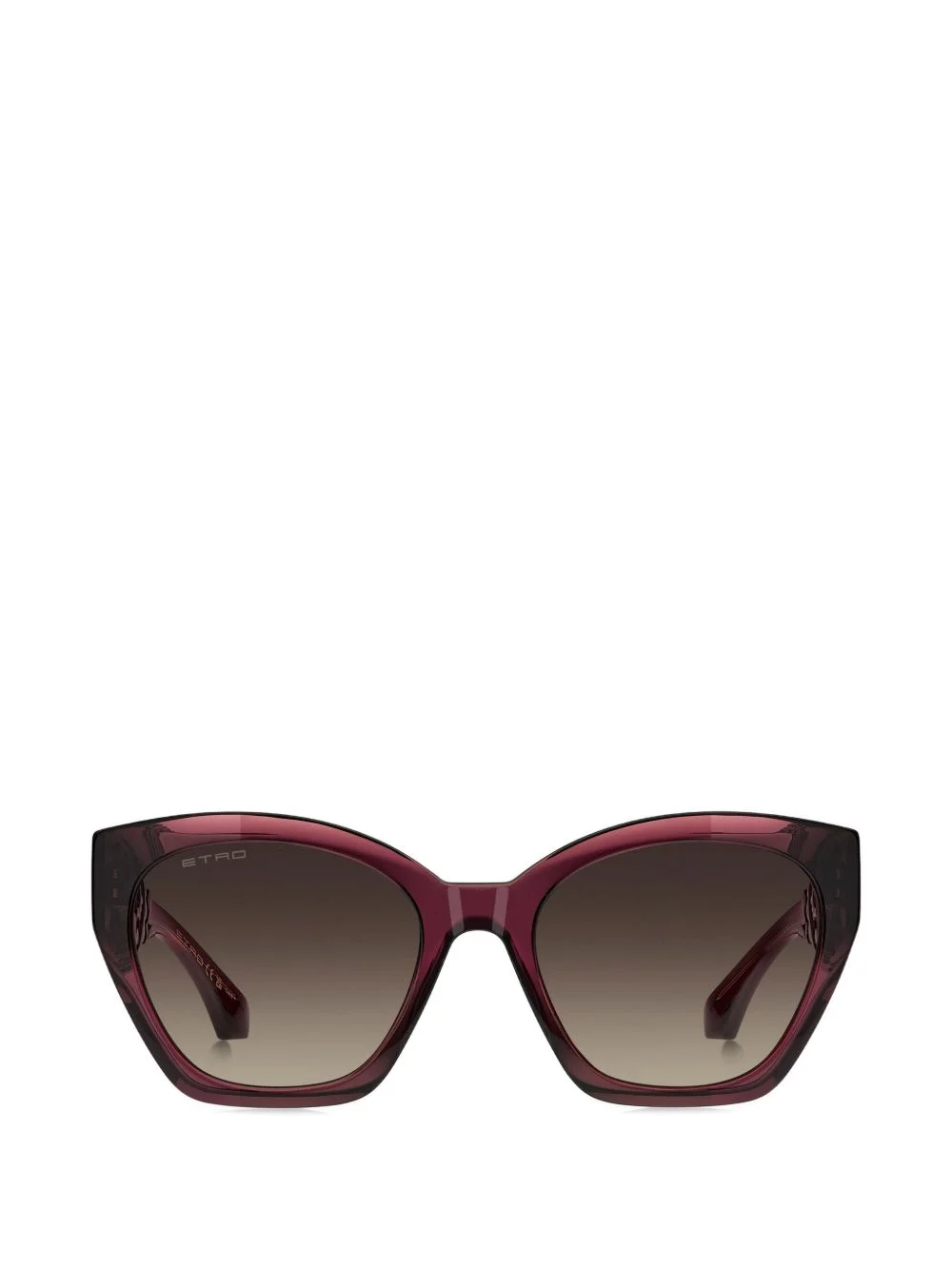 paisley-print cat-eye sunglasses - 1
