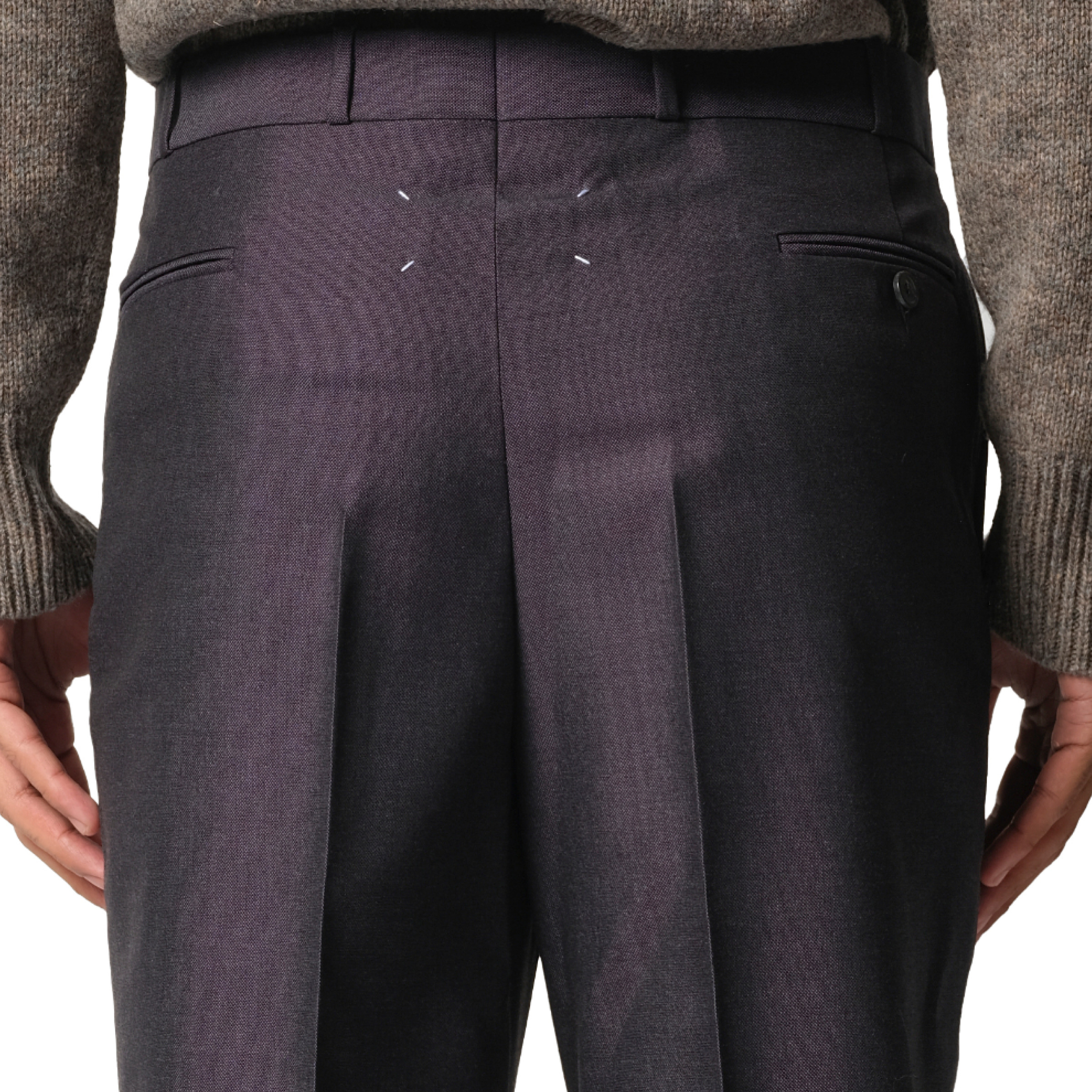 British Mohair Suit Pants in Charcoal - 3