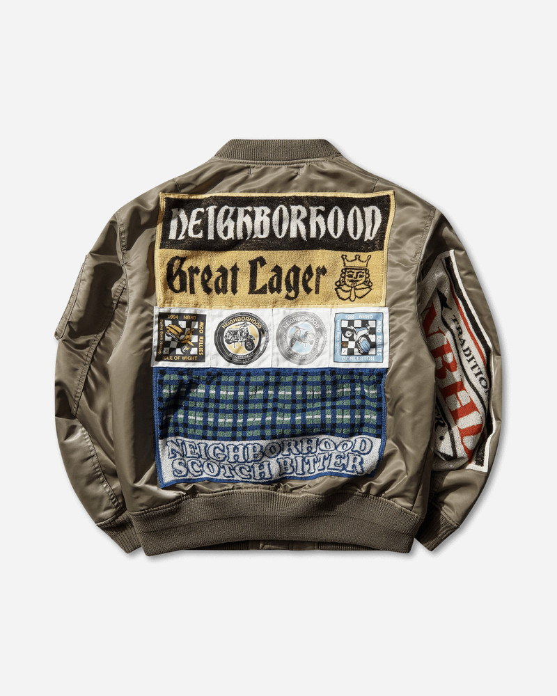 NEIGHBORHOOD Men's MA-1 Flight Jacket MOD Olive Drab outlook