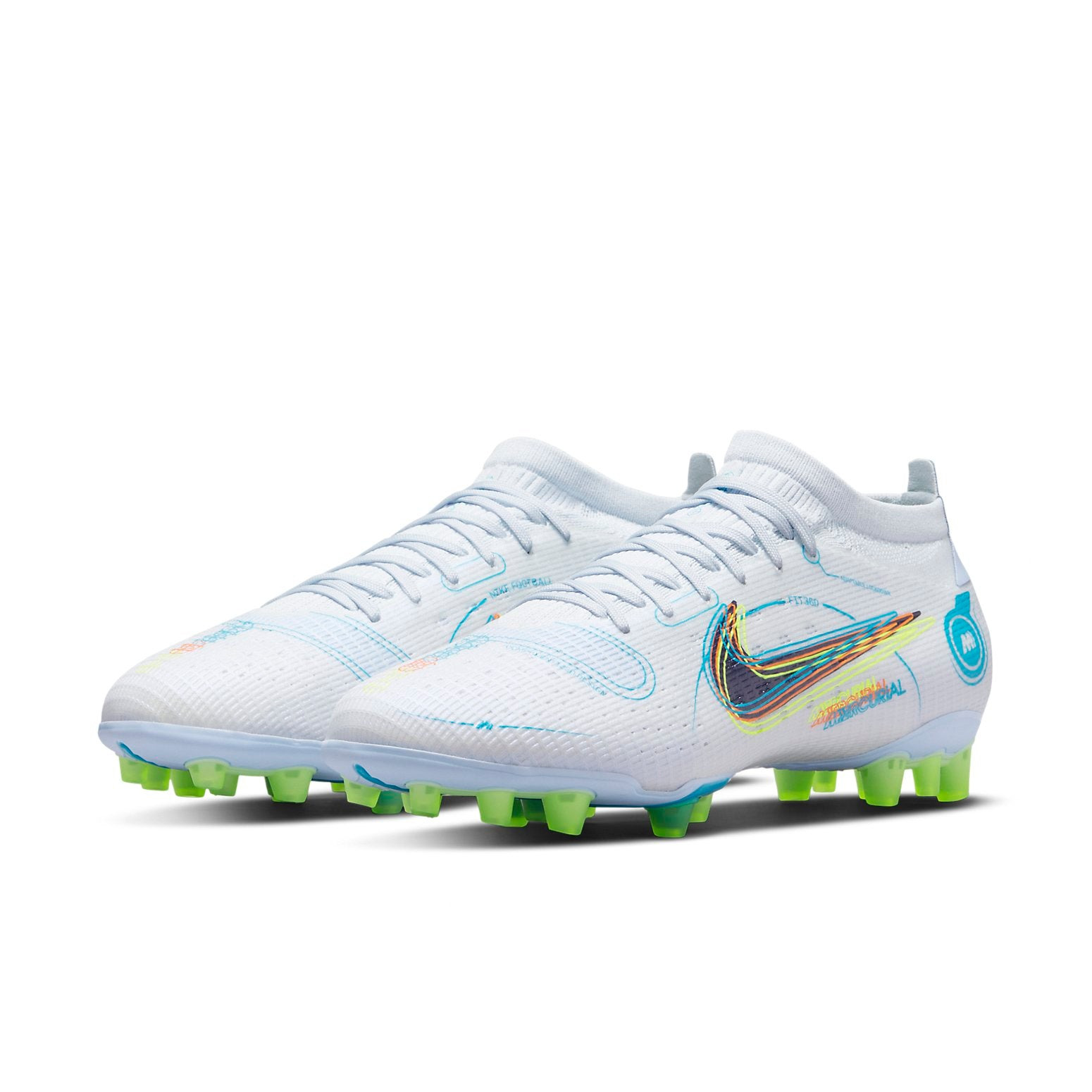 Nike Vapor 14 Pro AG 'Light Gray Blue Green' DJ2845-054 - 4