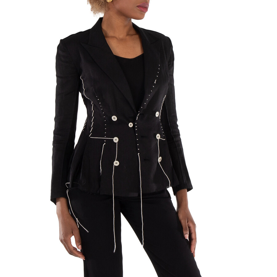 Yohji Yamamoto Hand Stitch Linen Cloth Jacket - 3