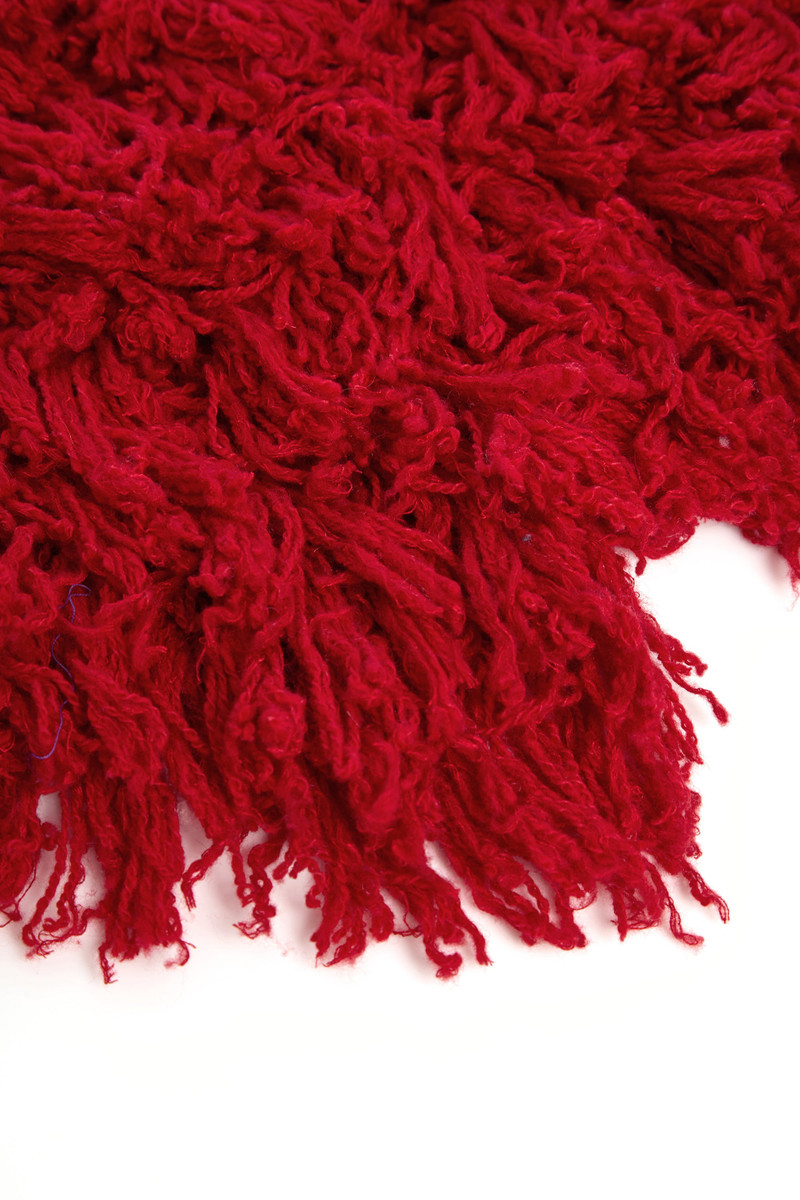 GABRIELA HEARST Hargreaves Knit Scarf in Scarlet Red Virgin Wool Cashmere Silk outlook