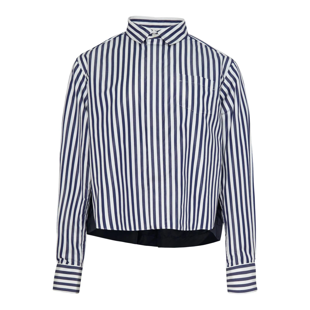 Cotton Poplin Nylon Twill Shirt - 1