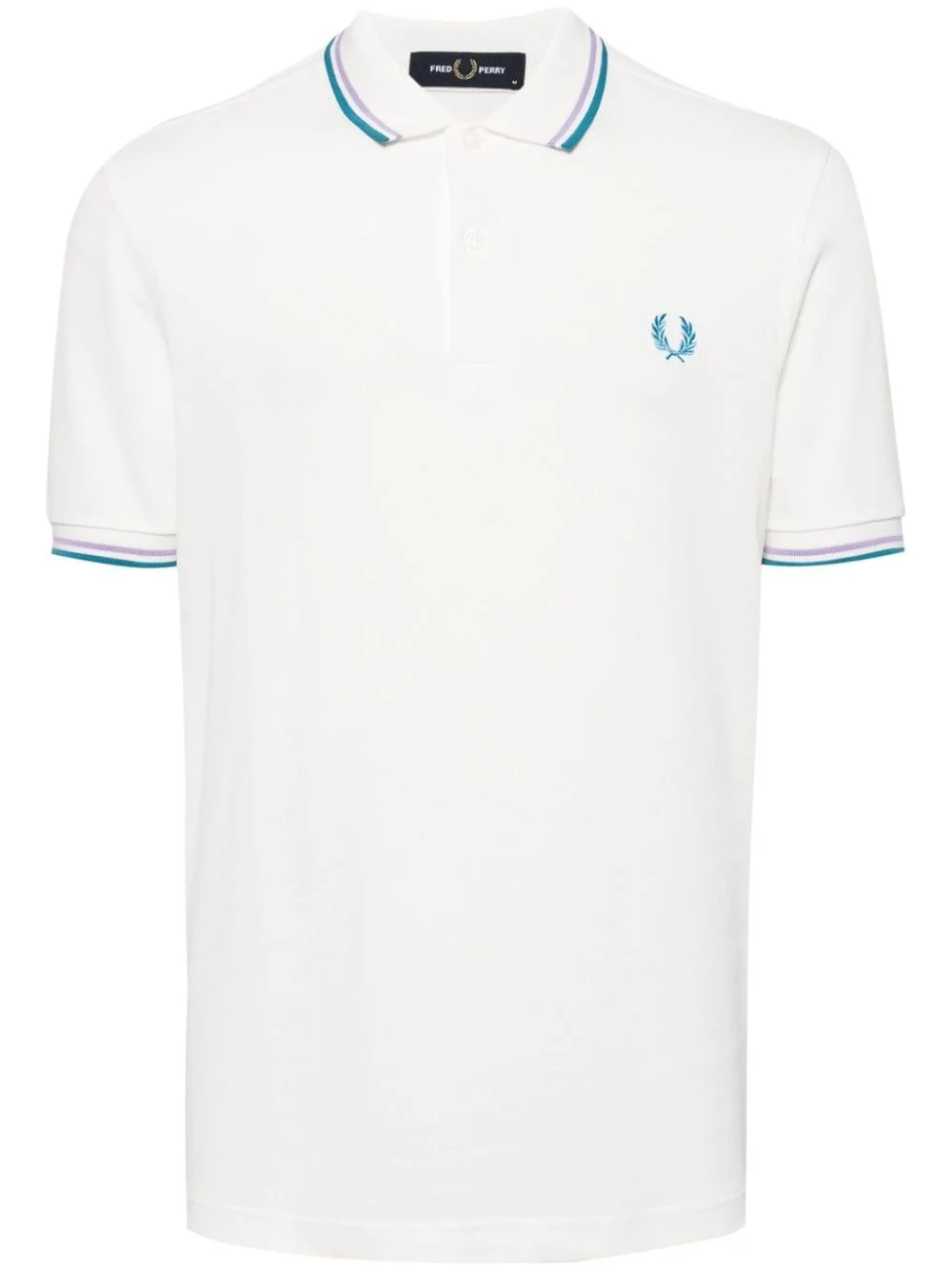 logo-embroidered cotton polo shirt - 1