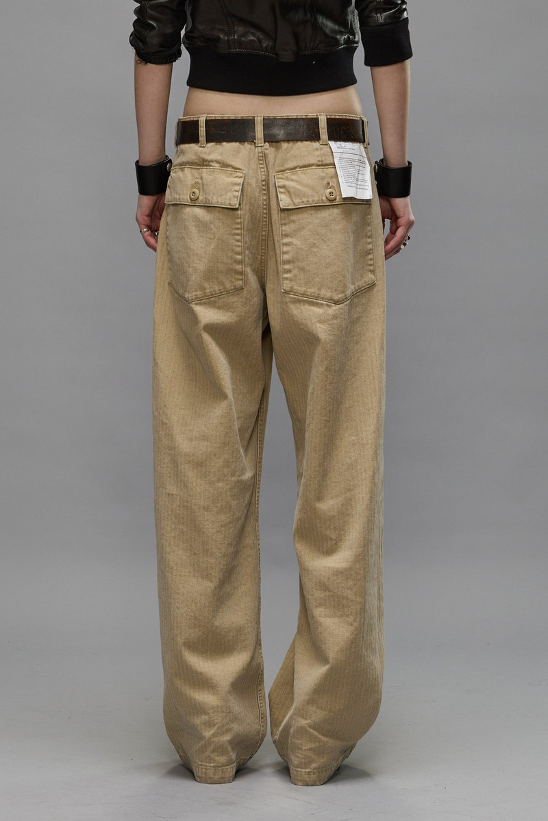 WIDE LEG UTILITY PANT - BEIGE 4