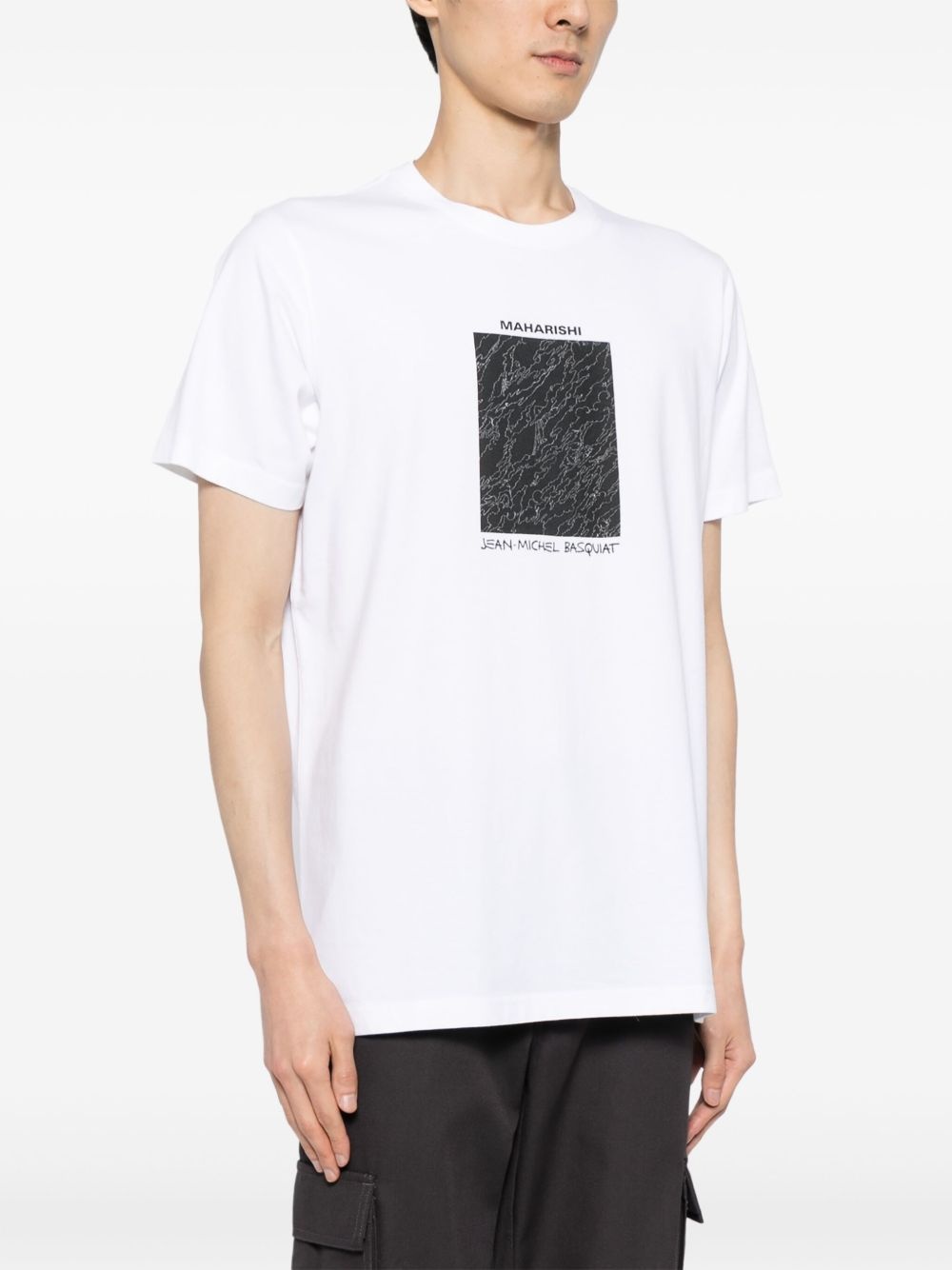 logo-print cotton T-shirt - 3