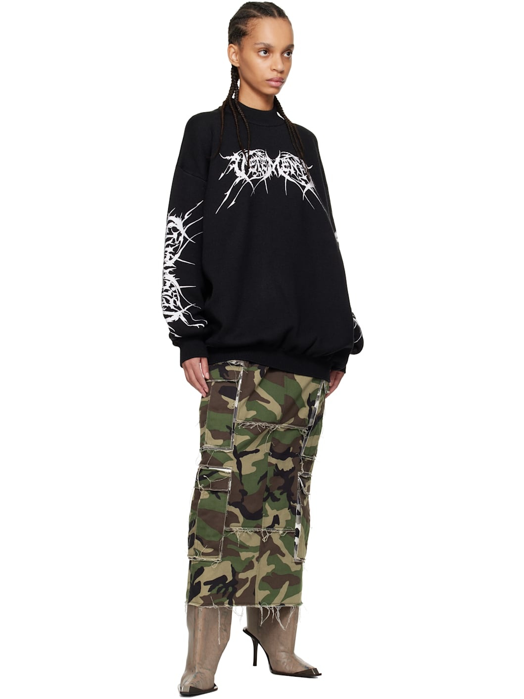 Black Metal Logos Sweater - 4