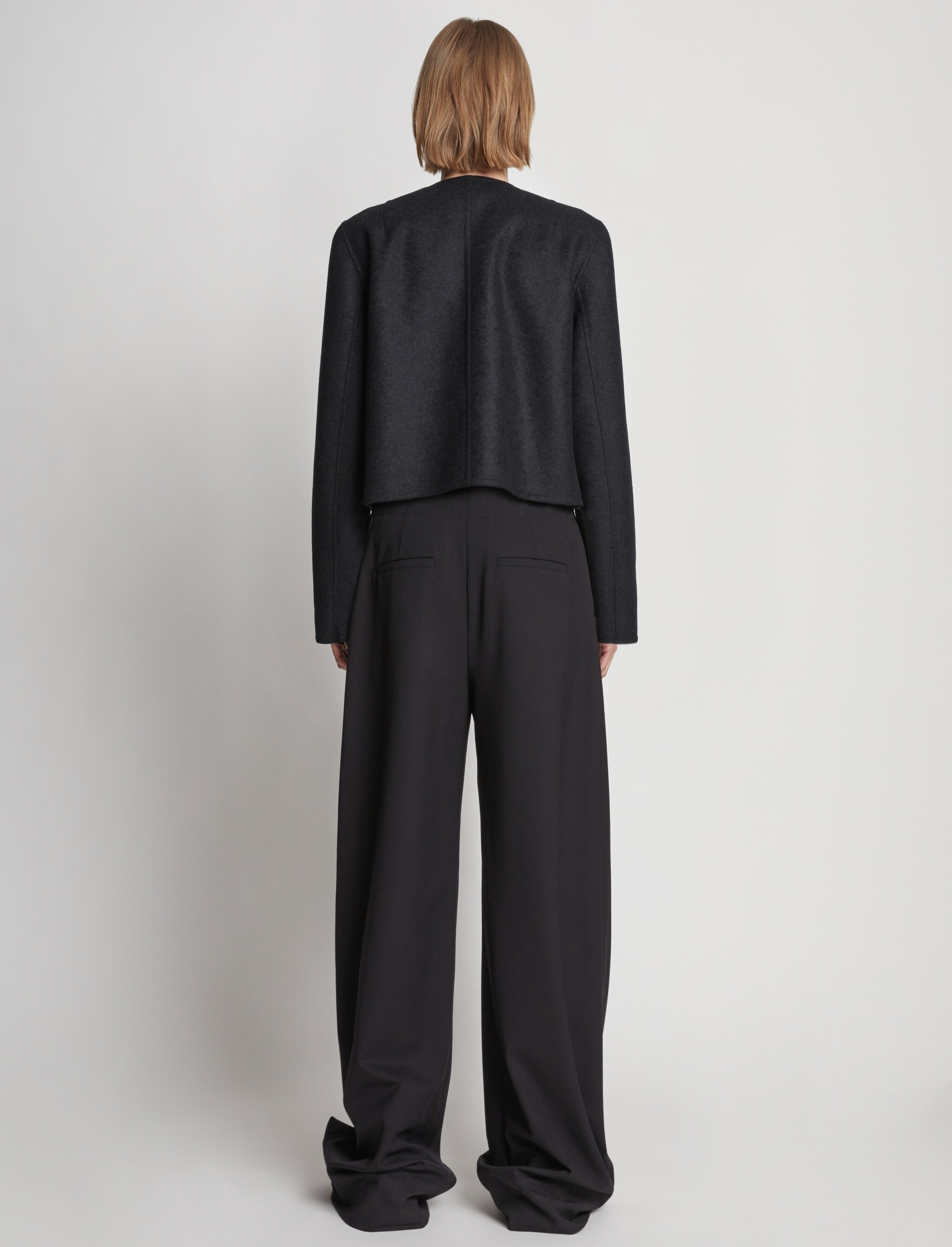 Eco Wool Double Face Crop Jacket - 5
