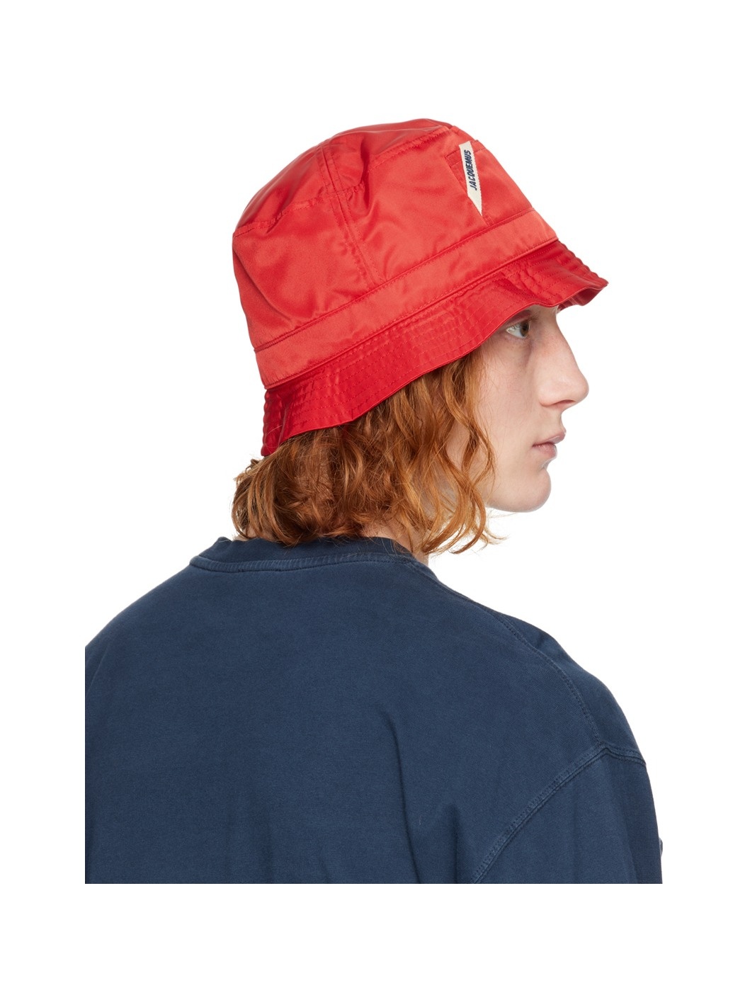 Red Le Chouchou 'Le Bob Ovalie' Bucket Hat - 3