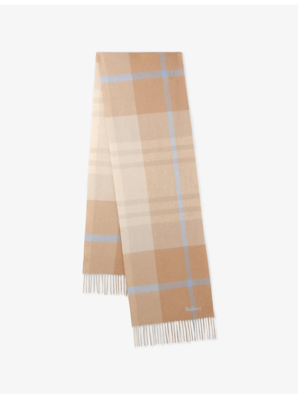 Small-Check Merino-Wool Scarf - 1