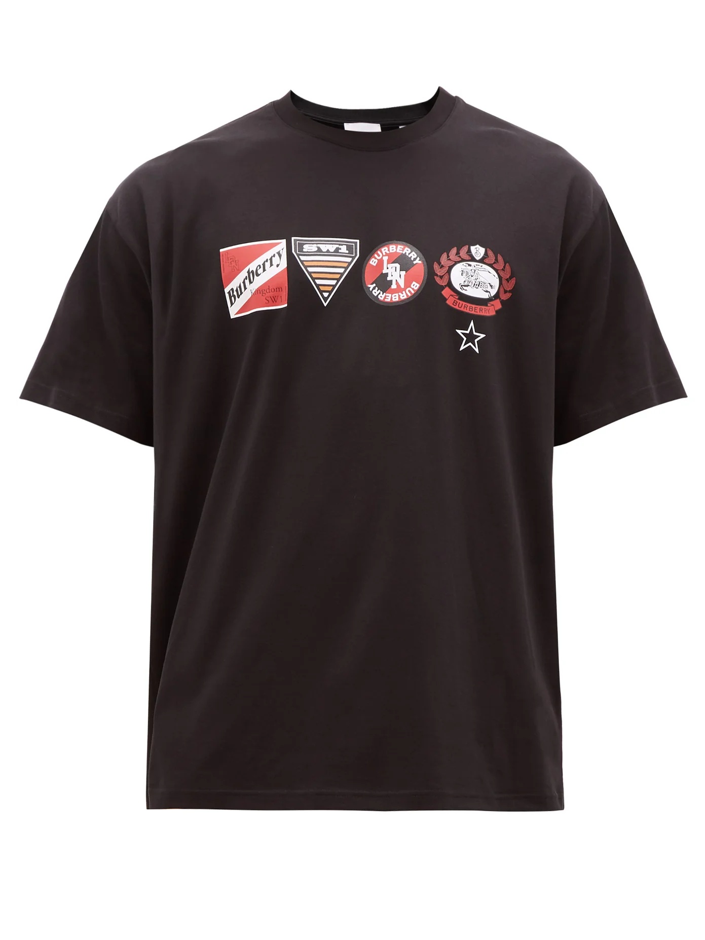 Litford badge-print cotton-jersey T-shirt - 1